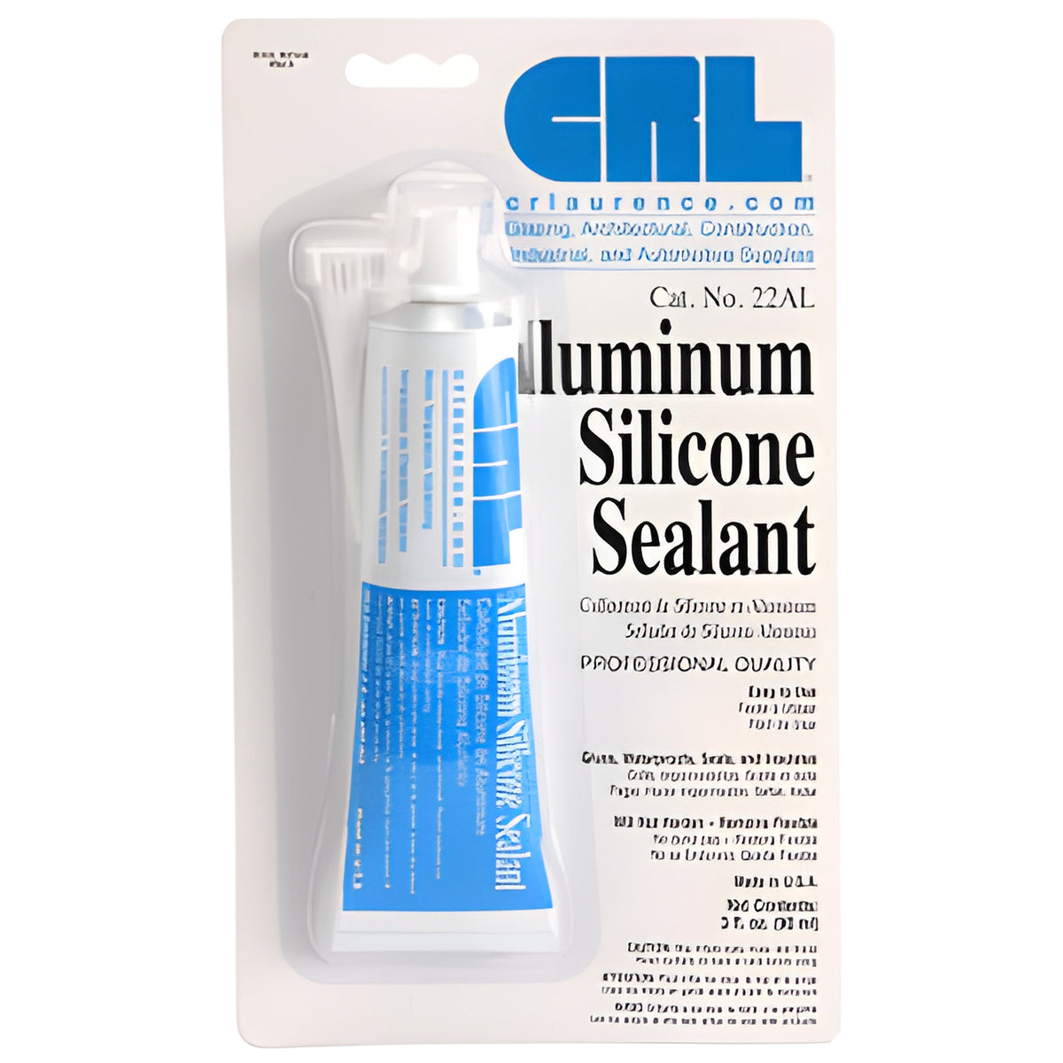 CRL Aluminum Silicone Sealant 3 Fluid Ounce Squeeze Tube