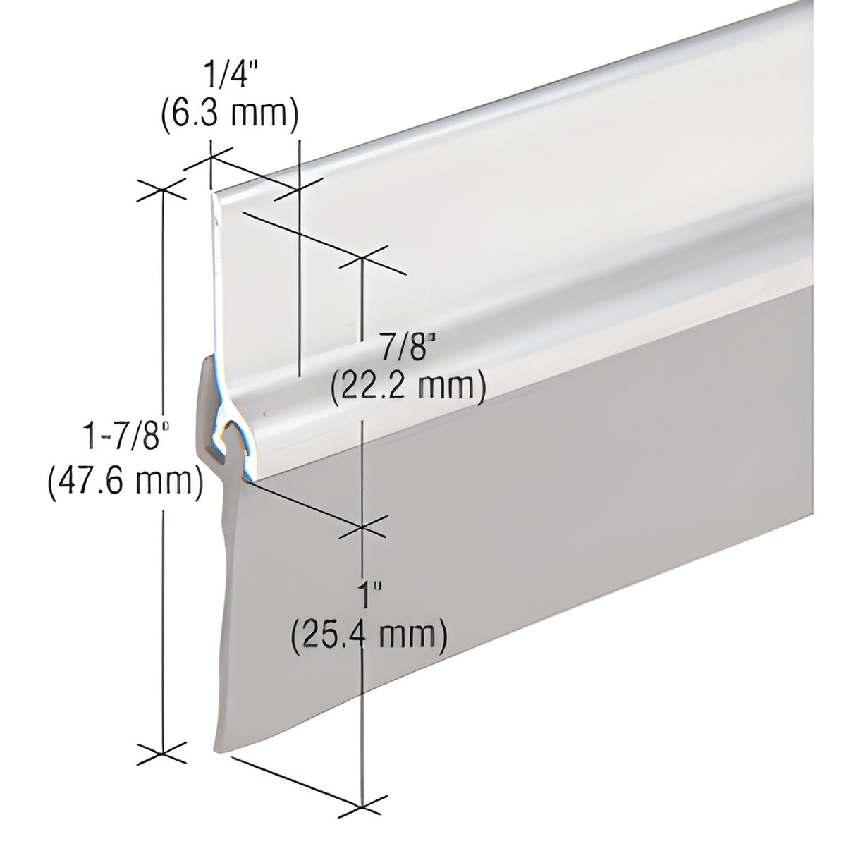 CRL Aluminum with Vinyl Door Sweep for 36" Door