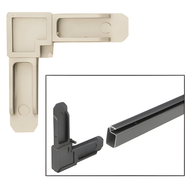 CRL Beige 1/4" Square Cut Screen Frame Corners