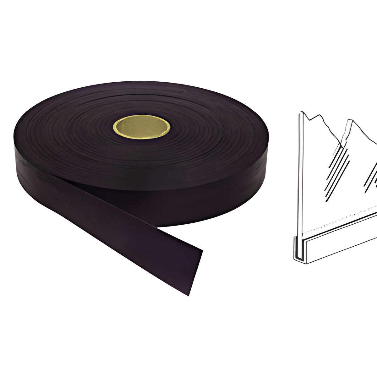 CRL Black 3/64" Sealstrip Glass Setting Tape