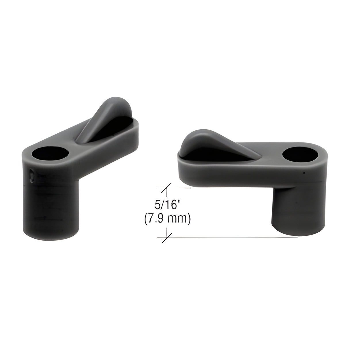 CRL Black 5/16" Plastic Window Screen Clips - Pack