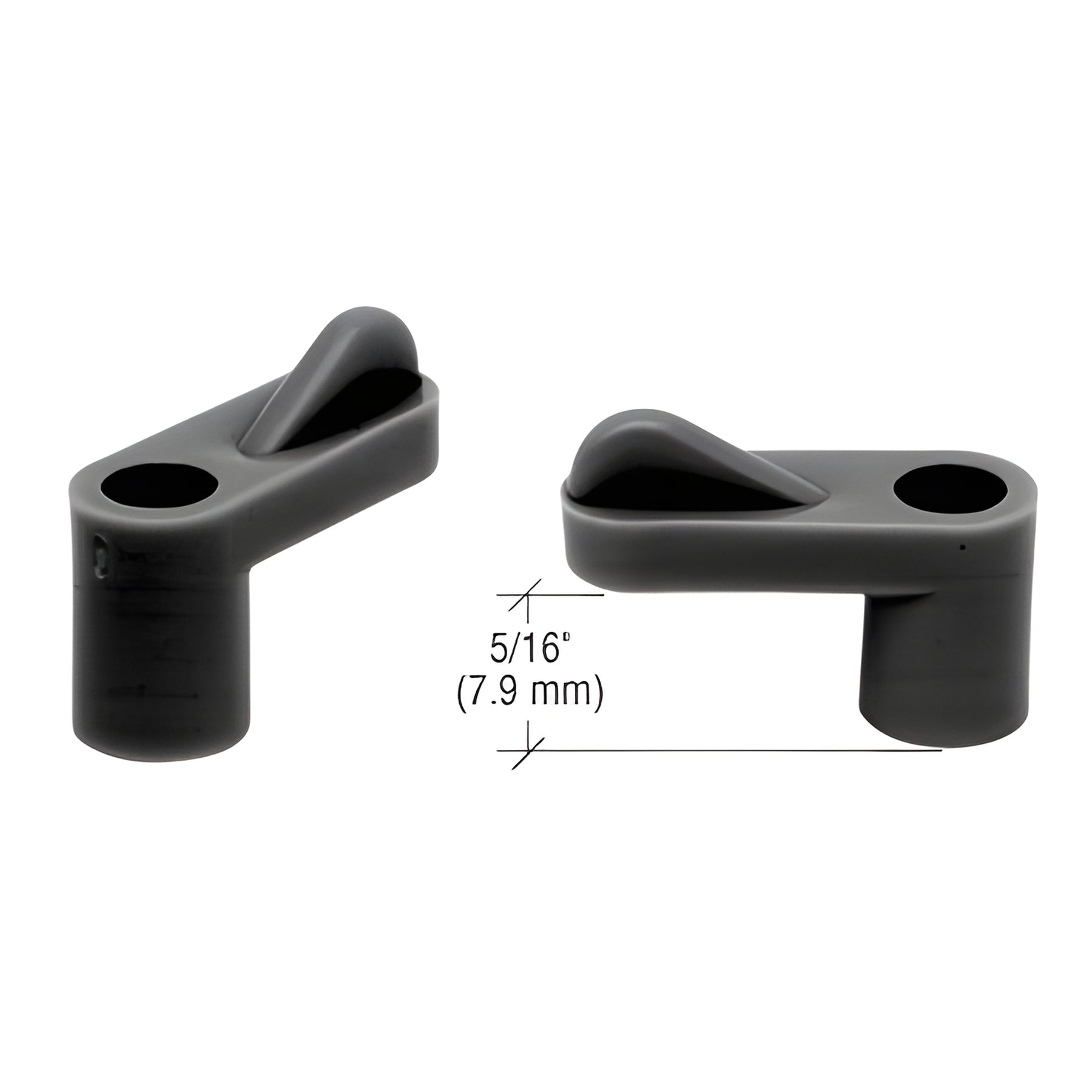 CRL Black 5/16" Plastic Window Screen Clips - Pack