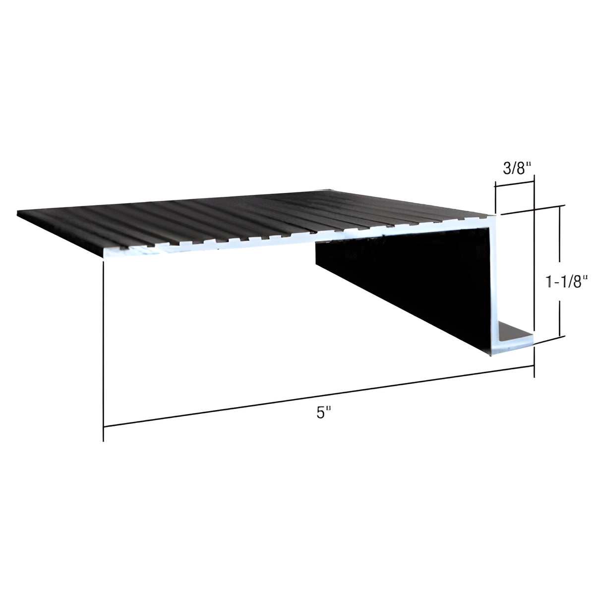 CRL Black 74" x 5-1/4" Retractable Screen Door In-Sill adaptor