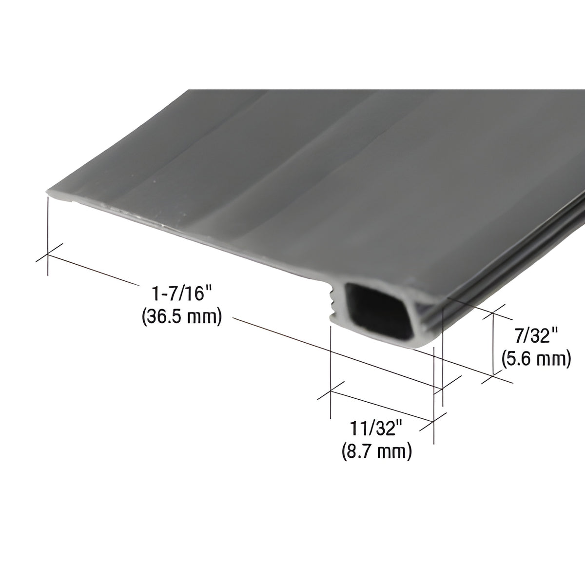 CRL Black 84" Vinyl 3/4" to 1-7/16" Adjustable Width Bug Strip