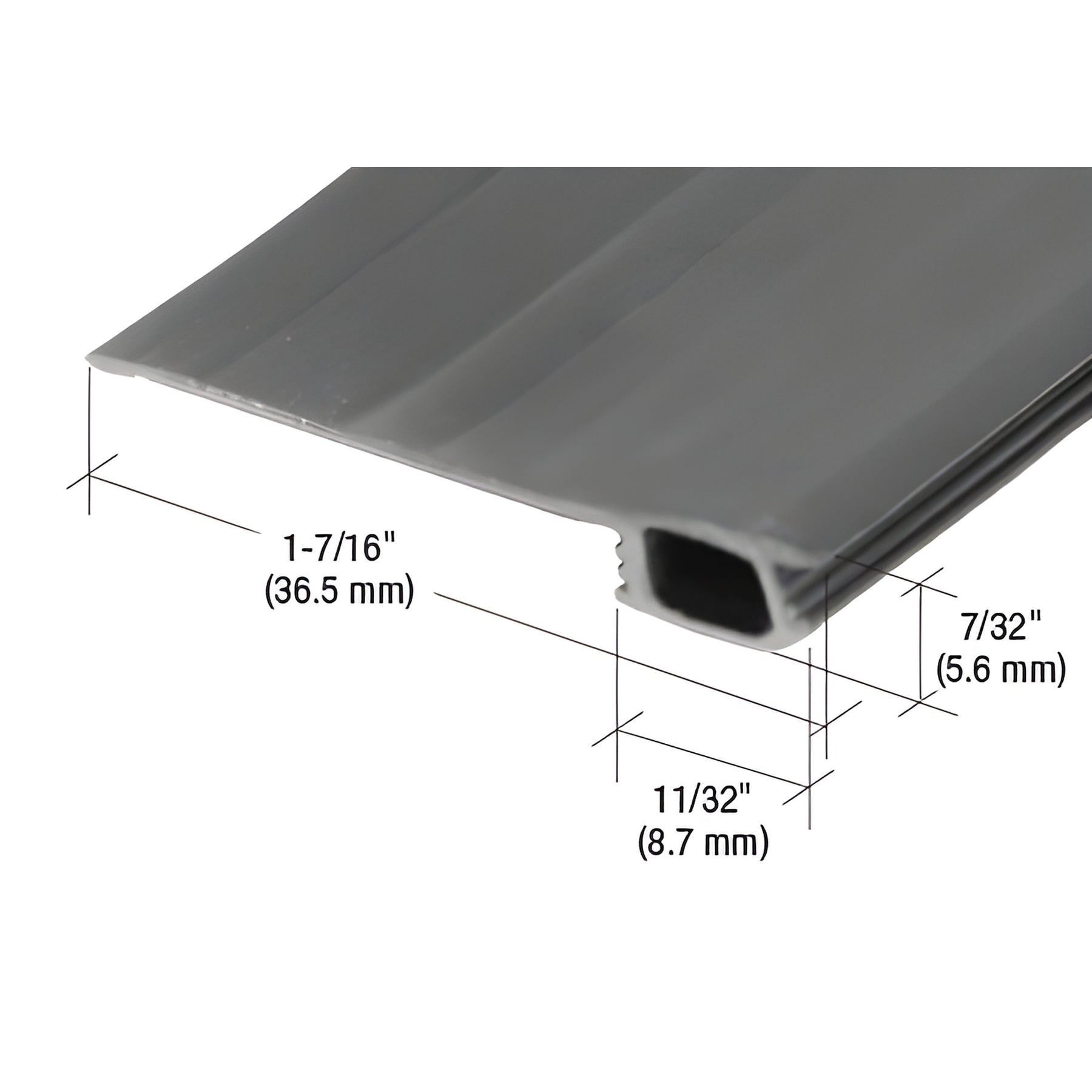 CRL Black 84" Vinyl 3/4" to 1-7/16" Adjustable Width Bug Strip