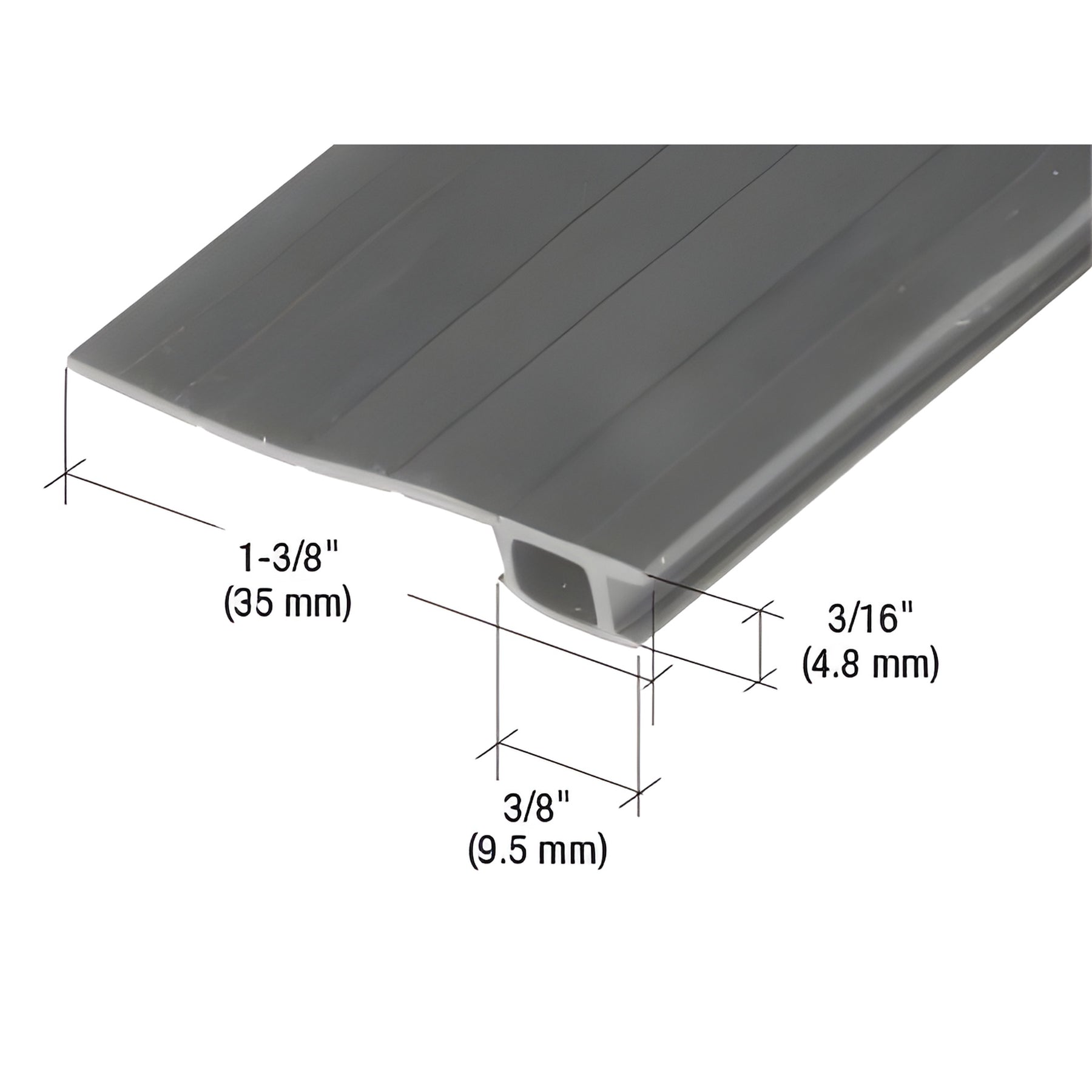 CRL Black 84" Vinyl 7/8" to 1-3/8" Adjustable Width Bug Strip