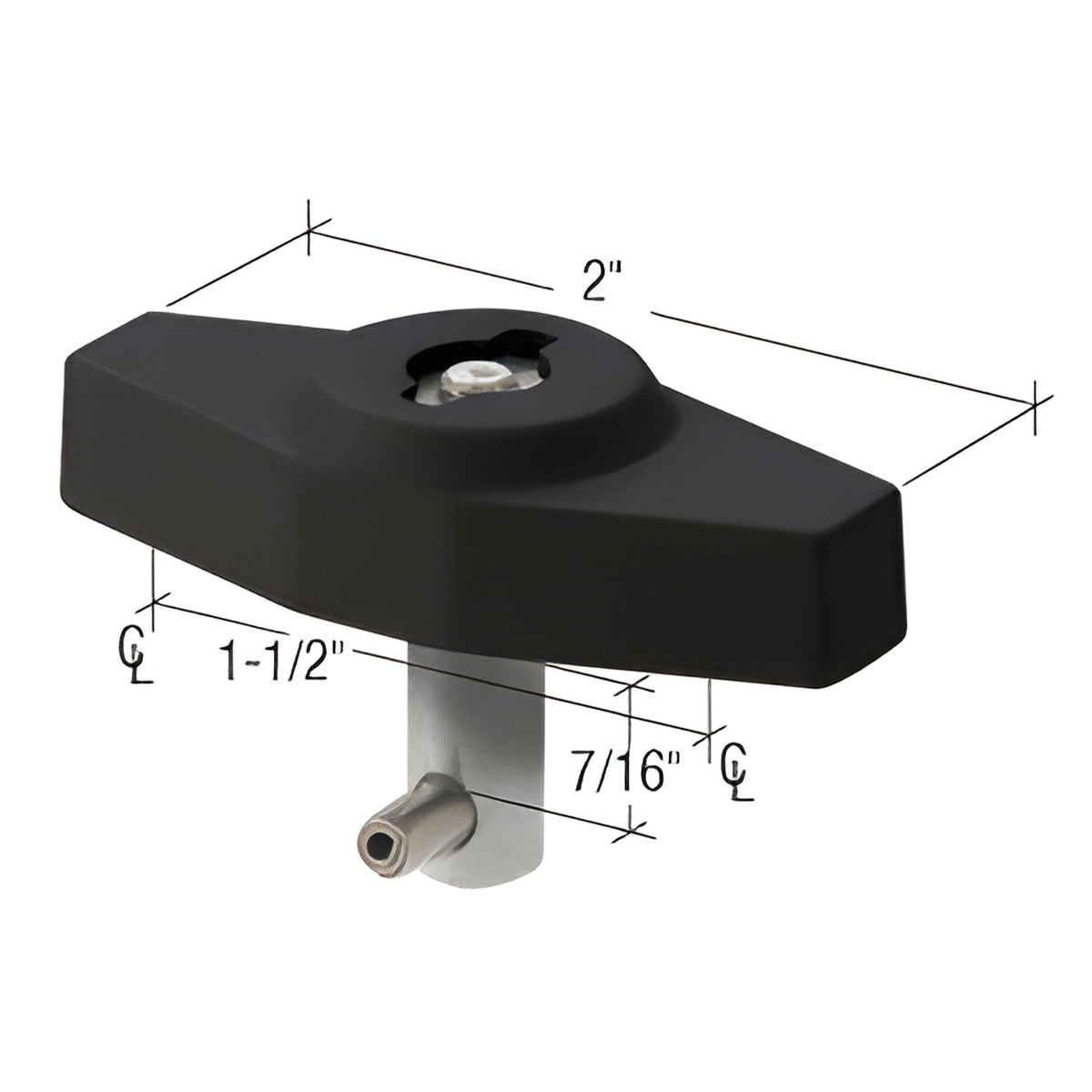 CRL Black Anodized Access Control Key Lock