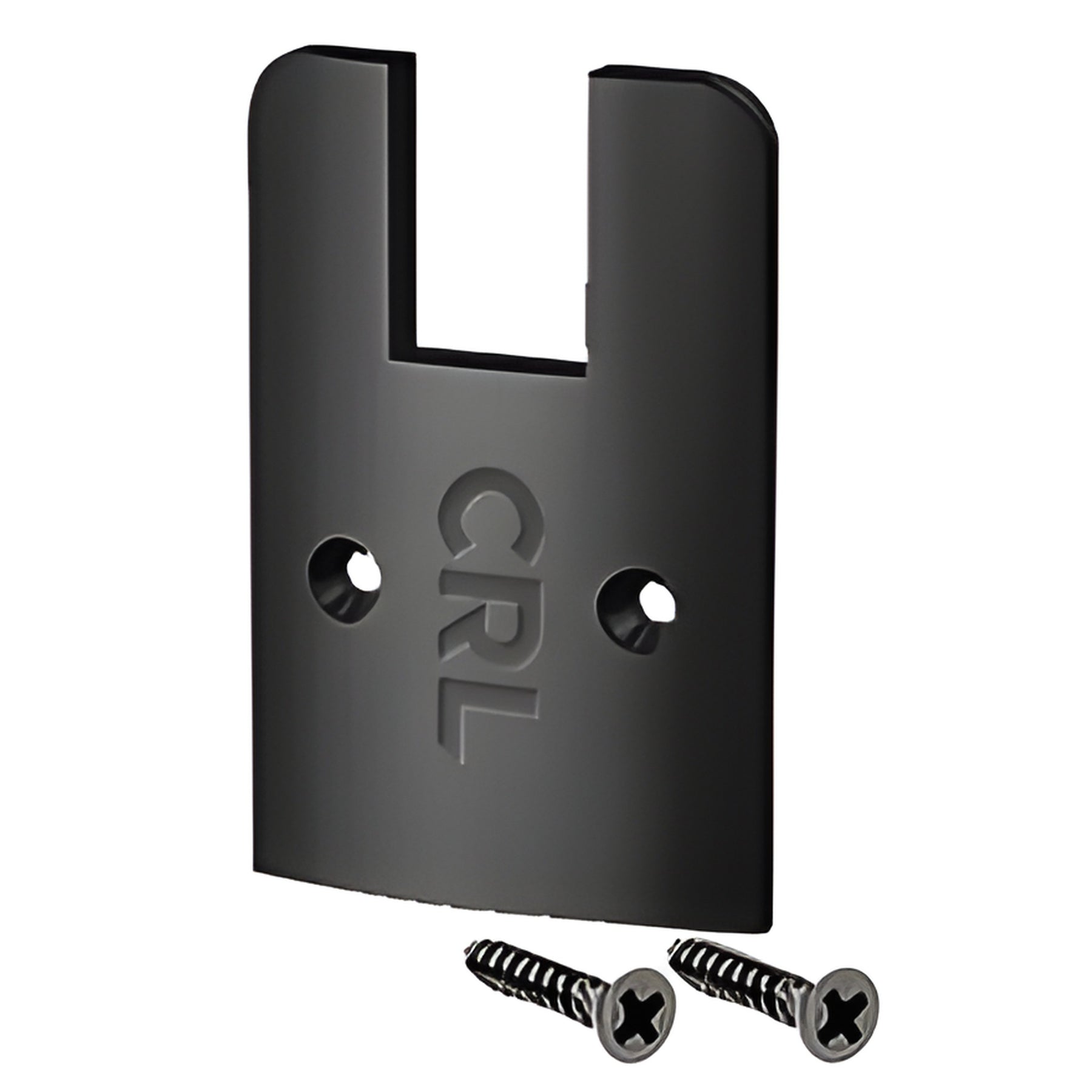 CRL Black Anodized Low Profile End Cap With Screws