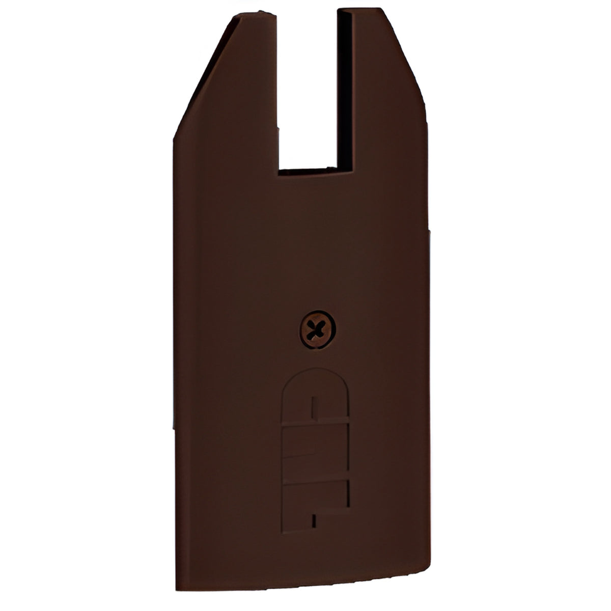 CRL Black Bronze Anodized End Cap for 4" Tapered 3/4" Glass Wedge-Lock® Door Rail