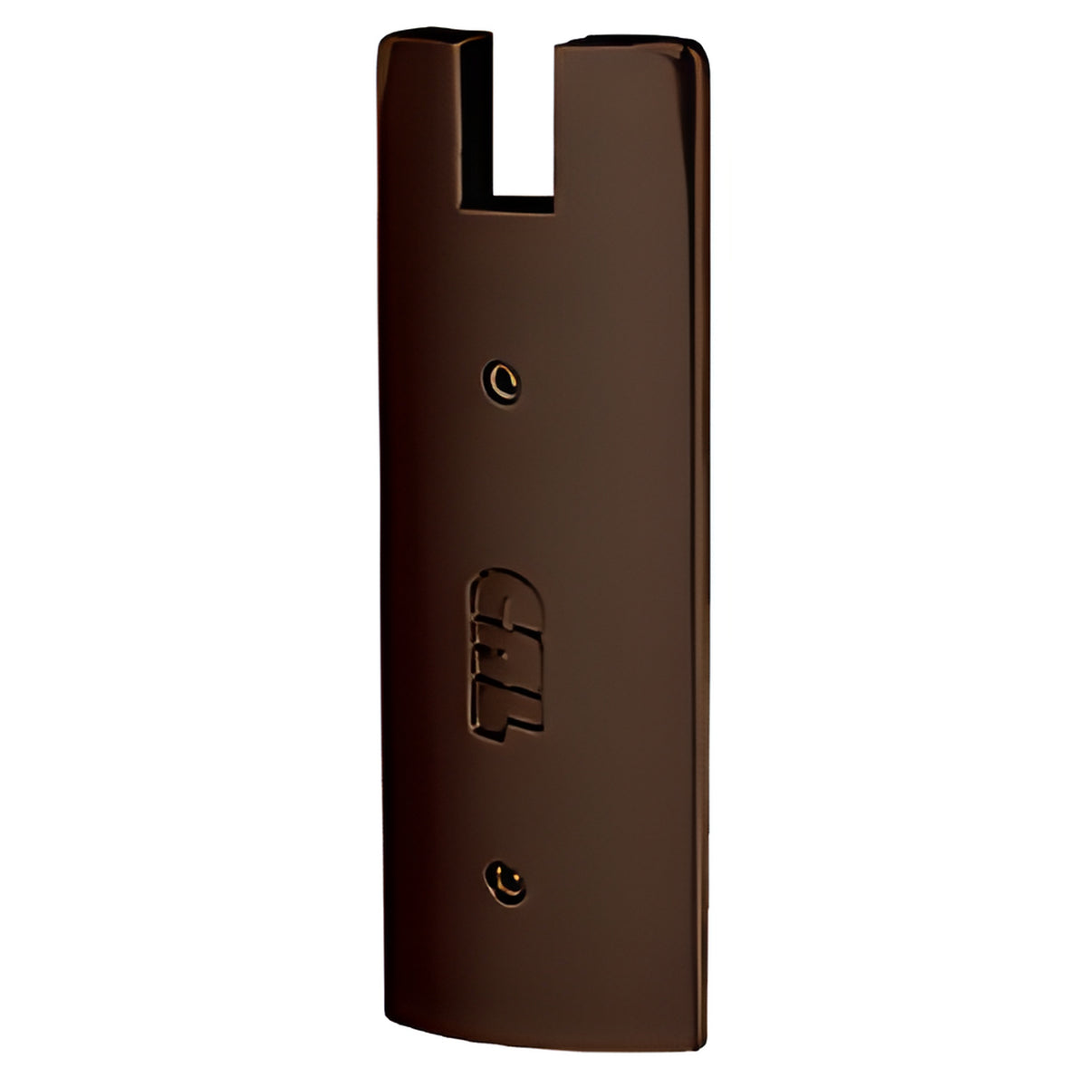 CRL Black Bronze Anodized End Cap for 6" Square 1/2" Glass Wedge-Lock® Door Rail