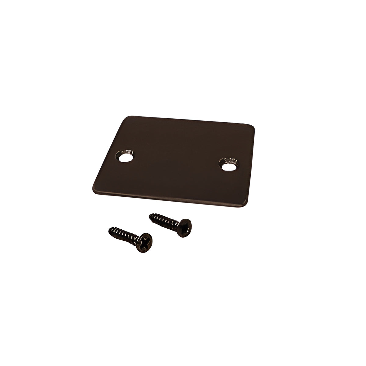 CRL Black Bronze Anodized End Cap with Screws