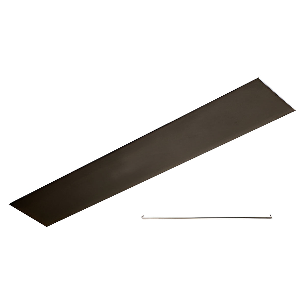 CRL Black Bronze Anodized Flat Snap-In Channel 120"