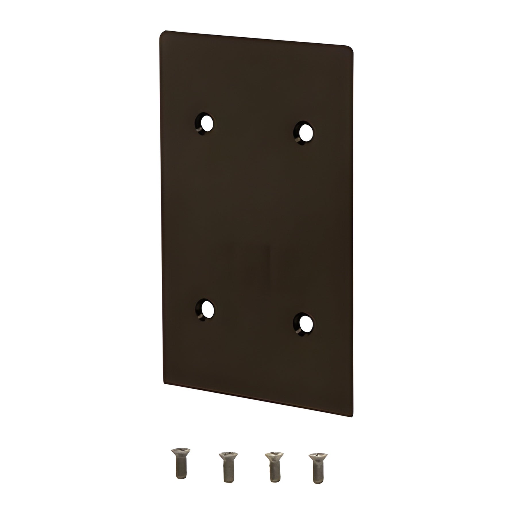 CRL Black Bronze End Cap for 8B Series Standard Square Base Shoe