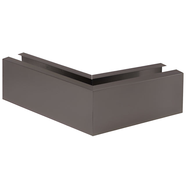 CRL Black Bronze Grade 304 12" Mitered 135º Corner Cladding for B7S Series Heavy-Duty Square Base Shoe