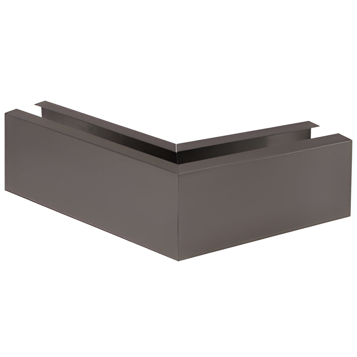 CRL Black Bronze Grade 304 12" Mitered 135º Corner Cladding for B7S Series Heavy-Duty Square Base Shoe