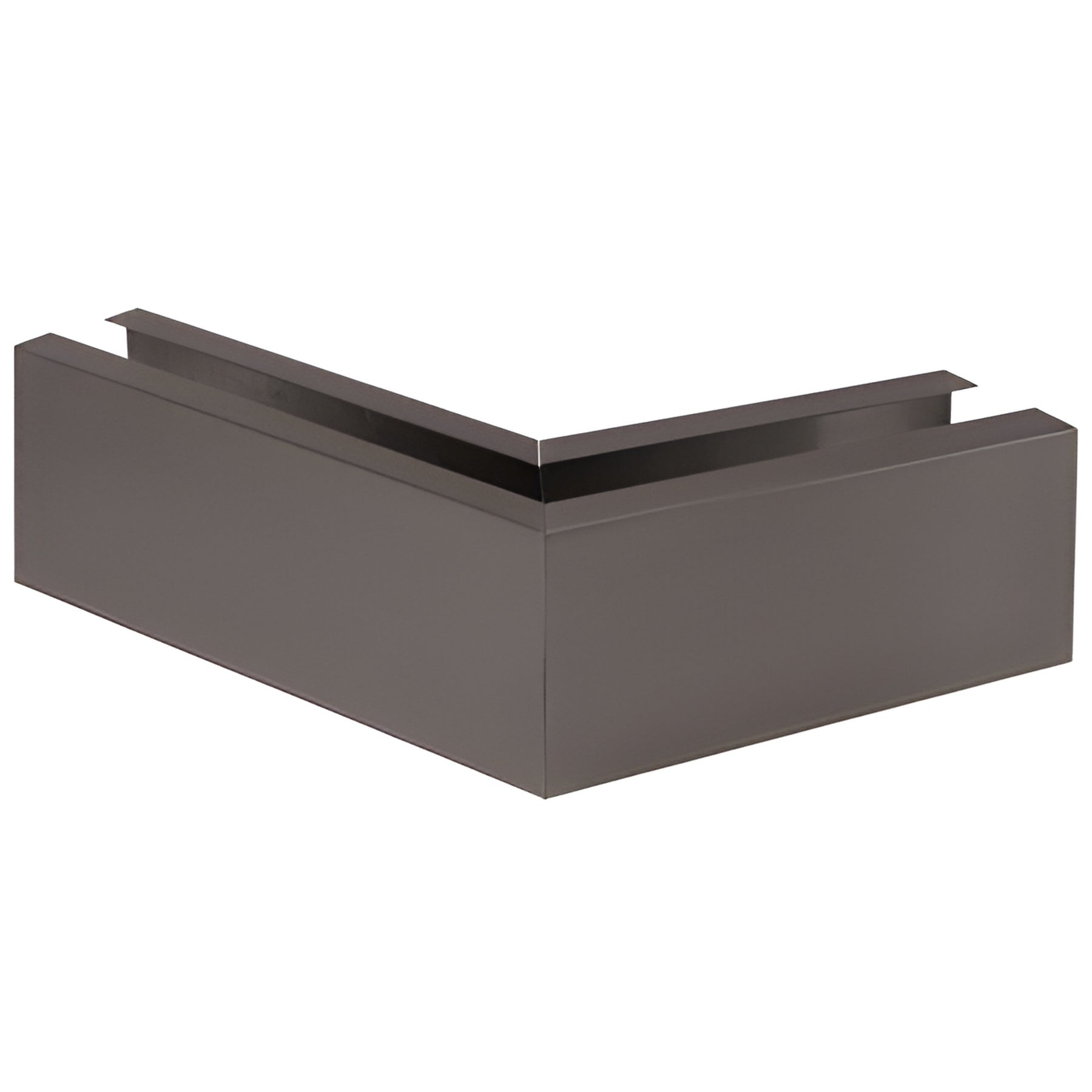 CRL Black Bronze Grade 304 12" Mitered 135º Corner Cladding for B7S Series Heavy-Duty Square Base Shoe
