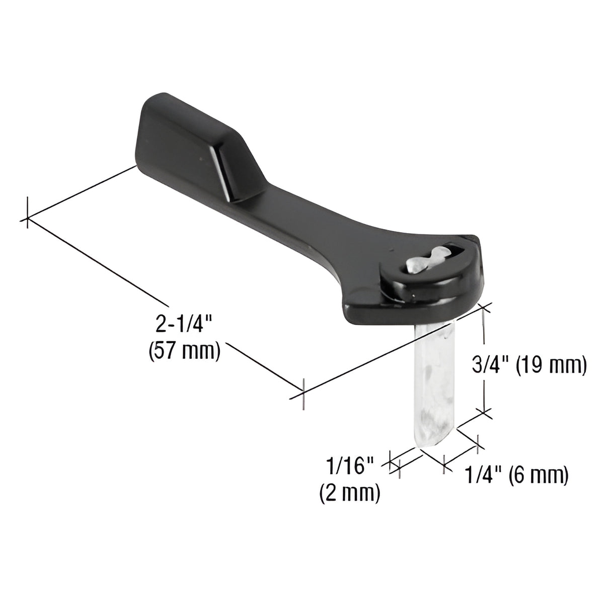 CRL Black Diecast Latch Lever for C1131 Handle