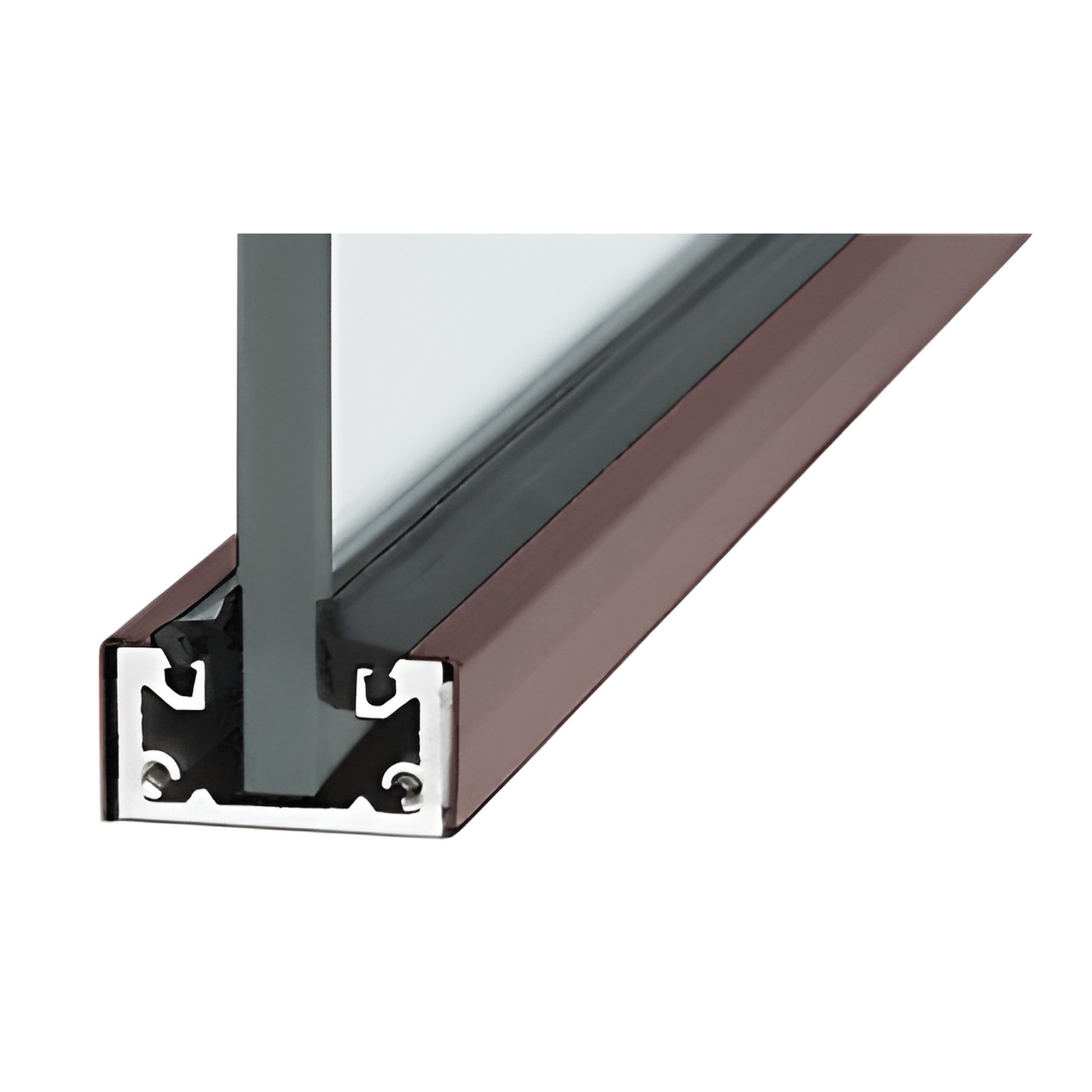 CRL Black KYNAR® Custom Length Shallow U-Channel