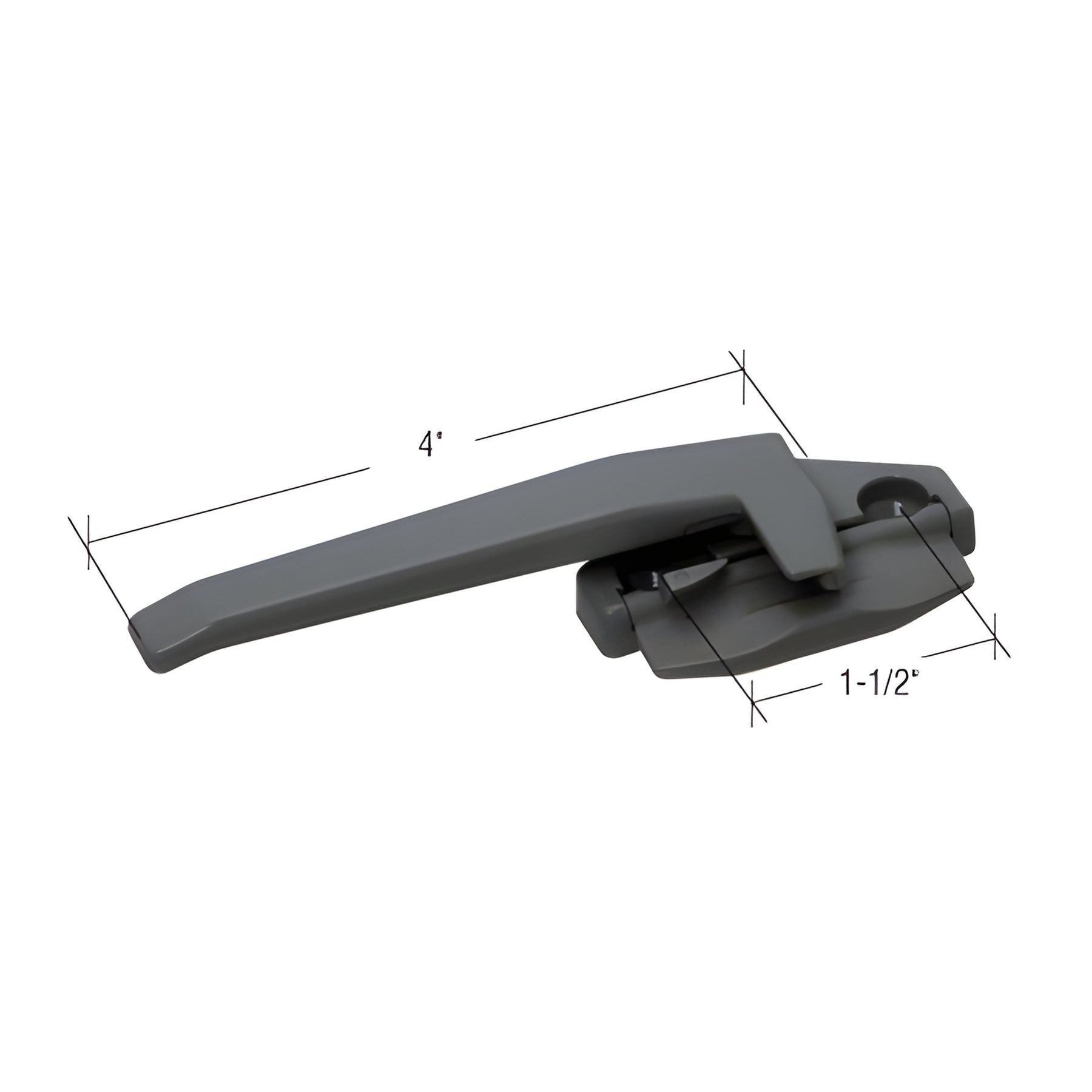 CRL Black Left Hand Cam Handle with 1-1/2" Screw Holes