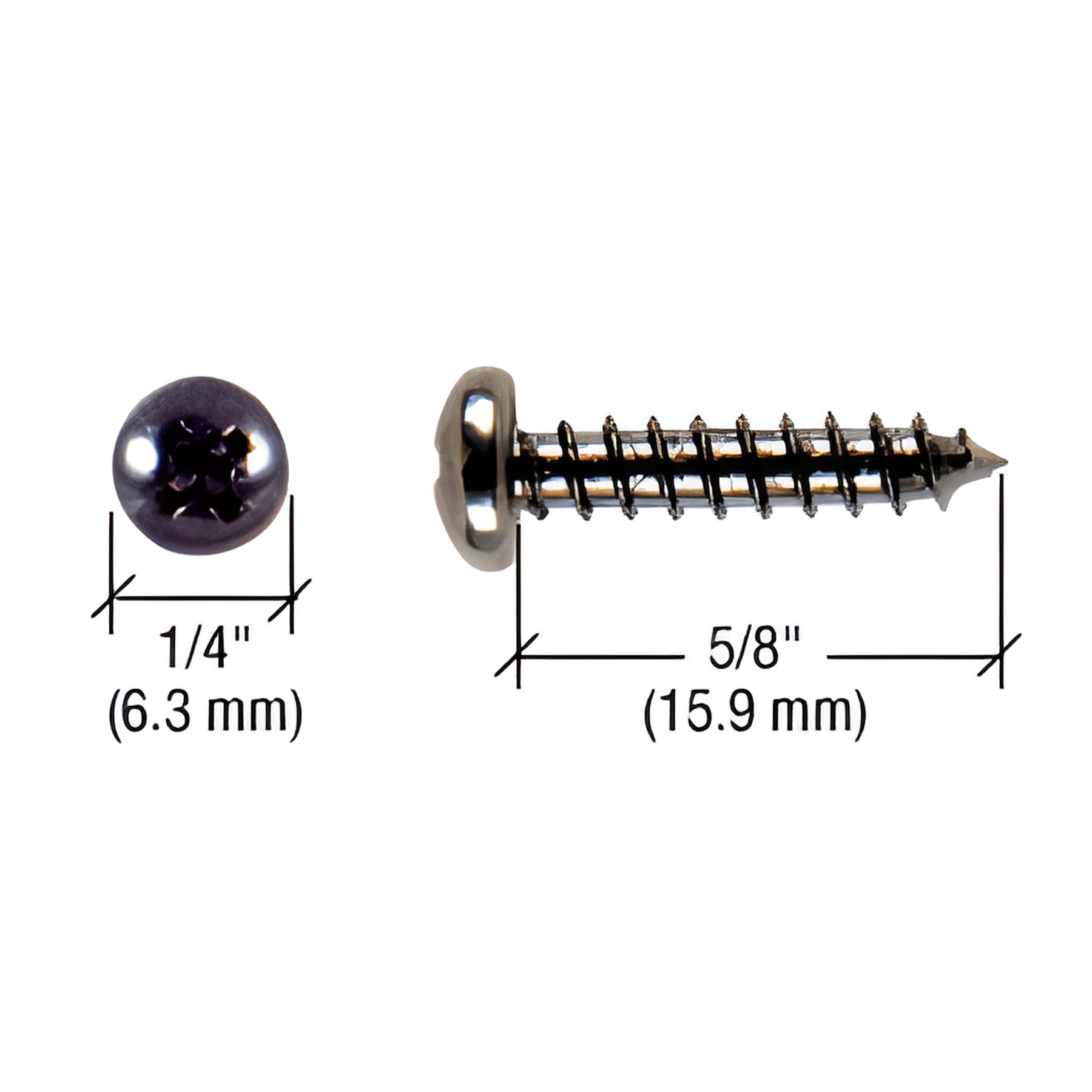 CRL Black Mounting Screw for Hinges and Magnetic Glass Door Latches