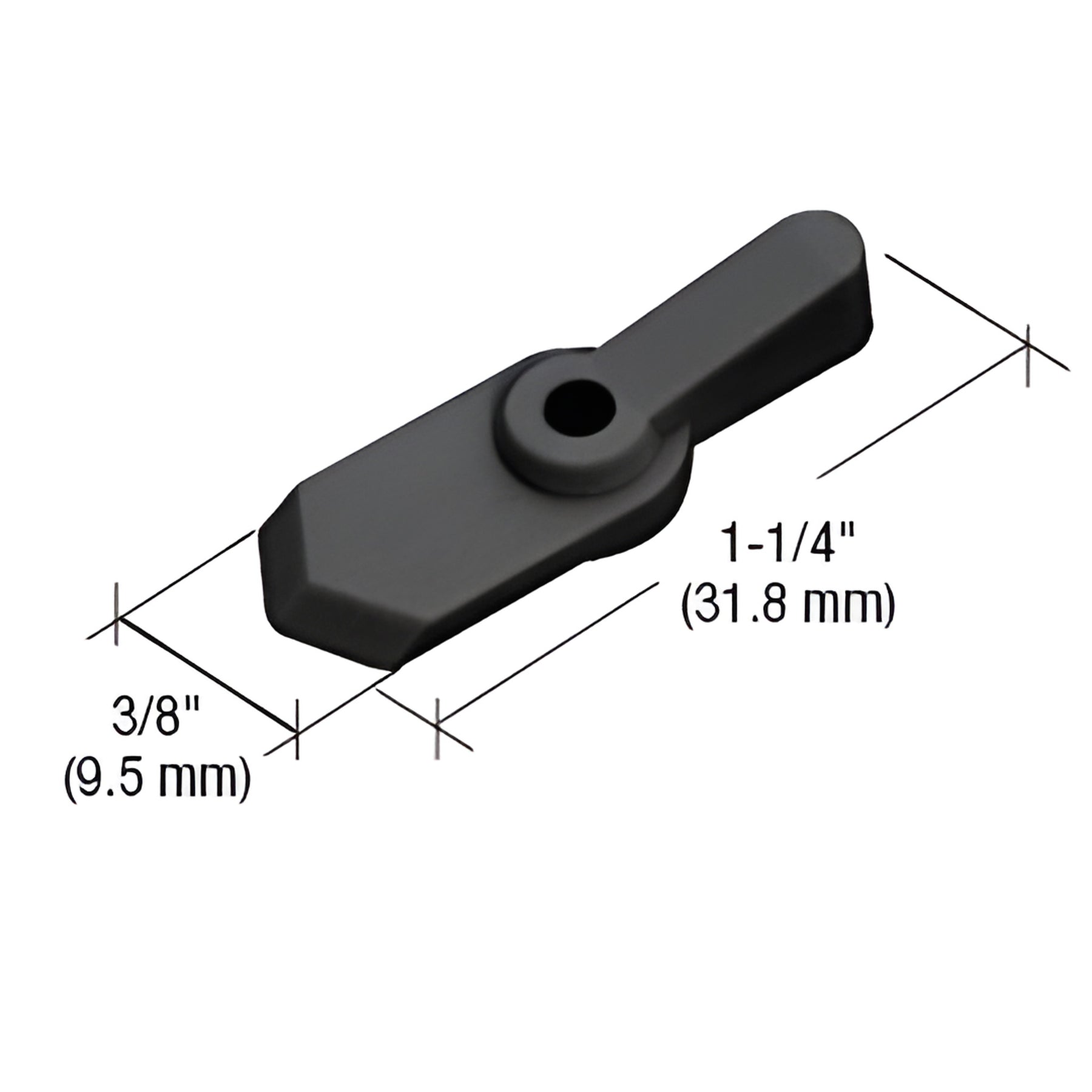 CRL Black Pointer Style Screen Swivel Clip - Carded