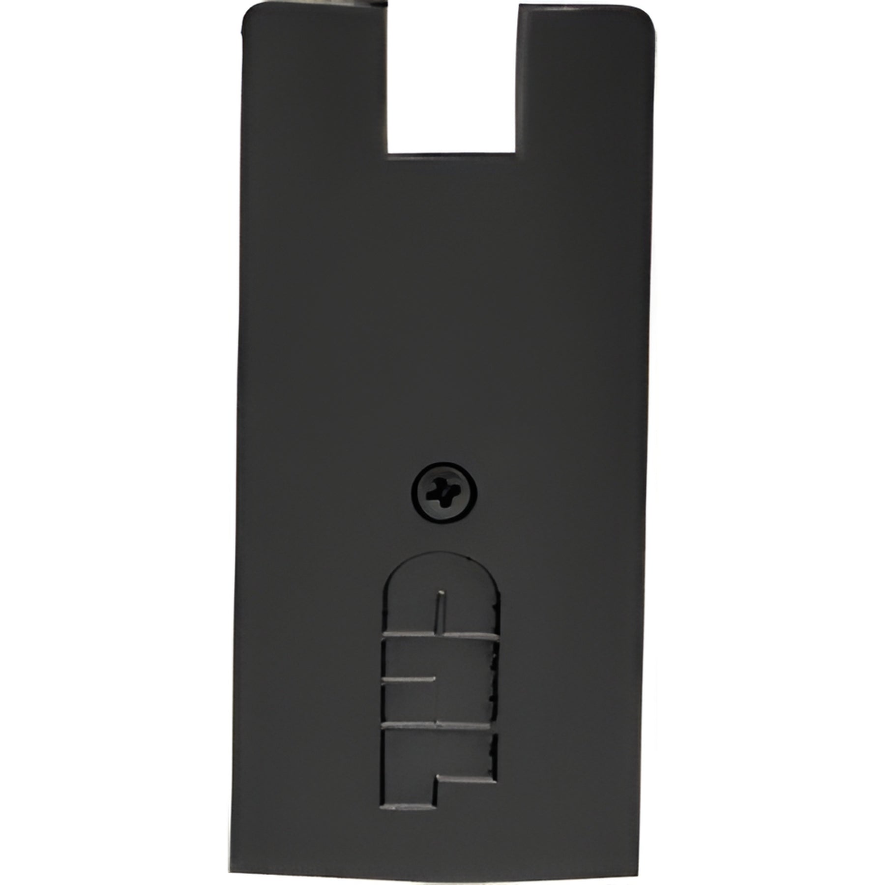 CRL Black Powder Coat 4" Square End Cap for Sidelite Rails