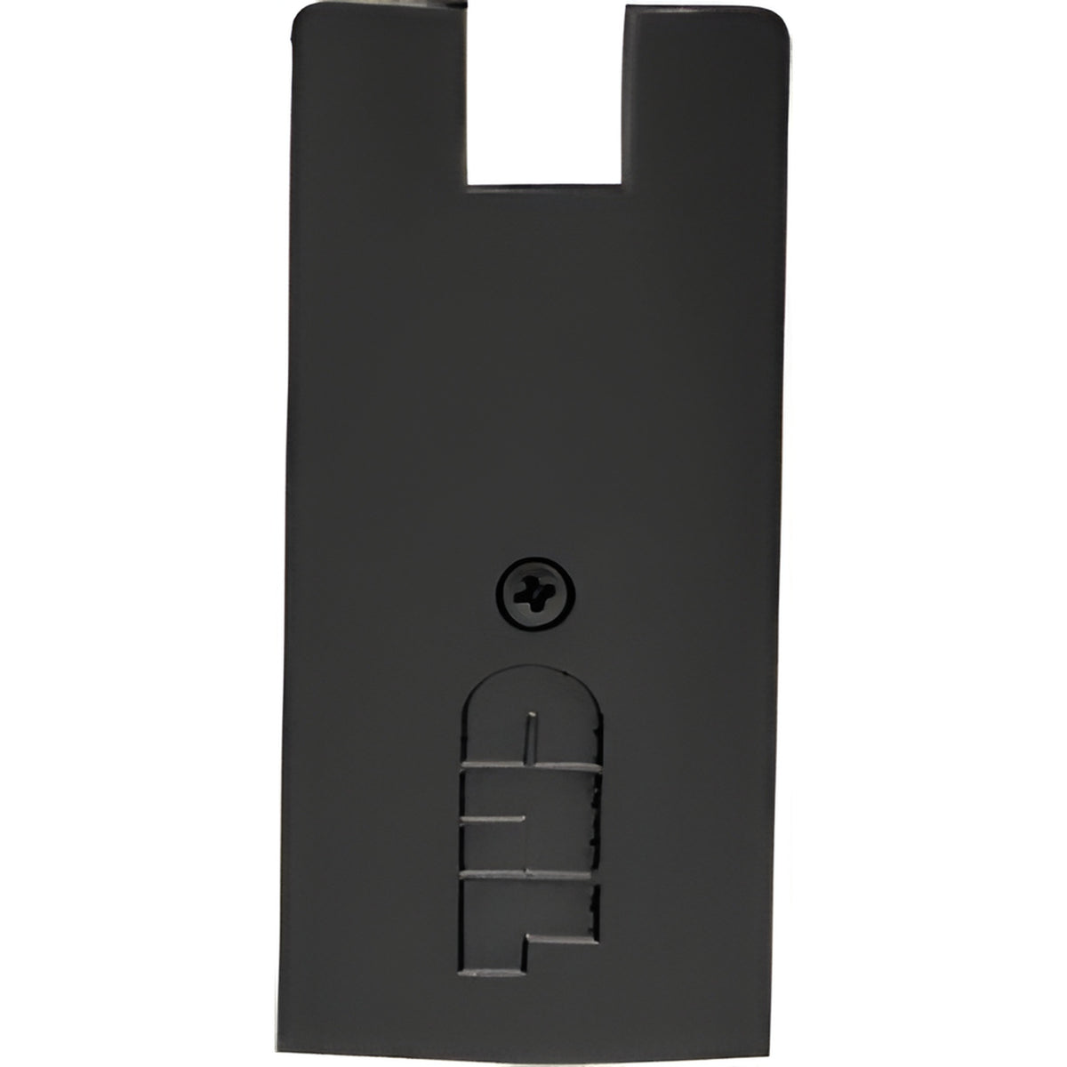 CRL Black Powder Coat 4" Square End Cap for Sidelite Rails with 3/4" Glass