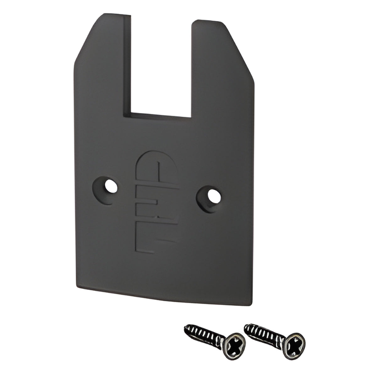 CRL Black Powder Coat Low Profile Tapered Sidelite Rail Cap with Screws