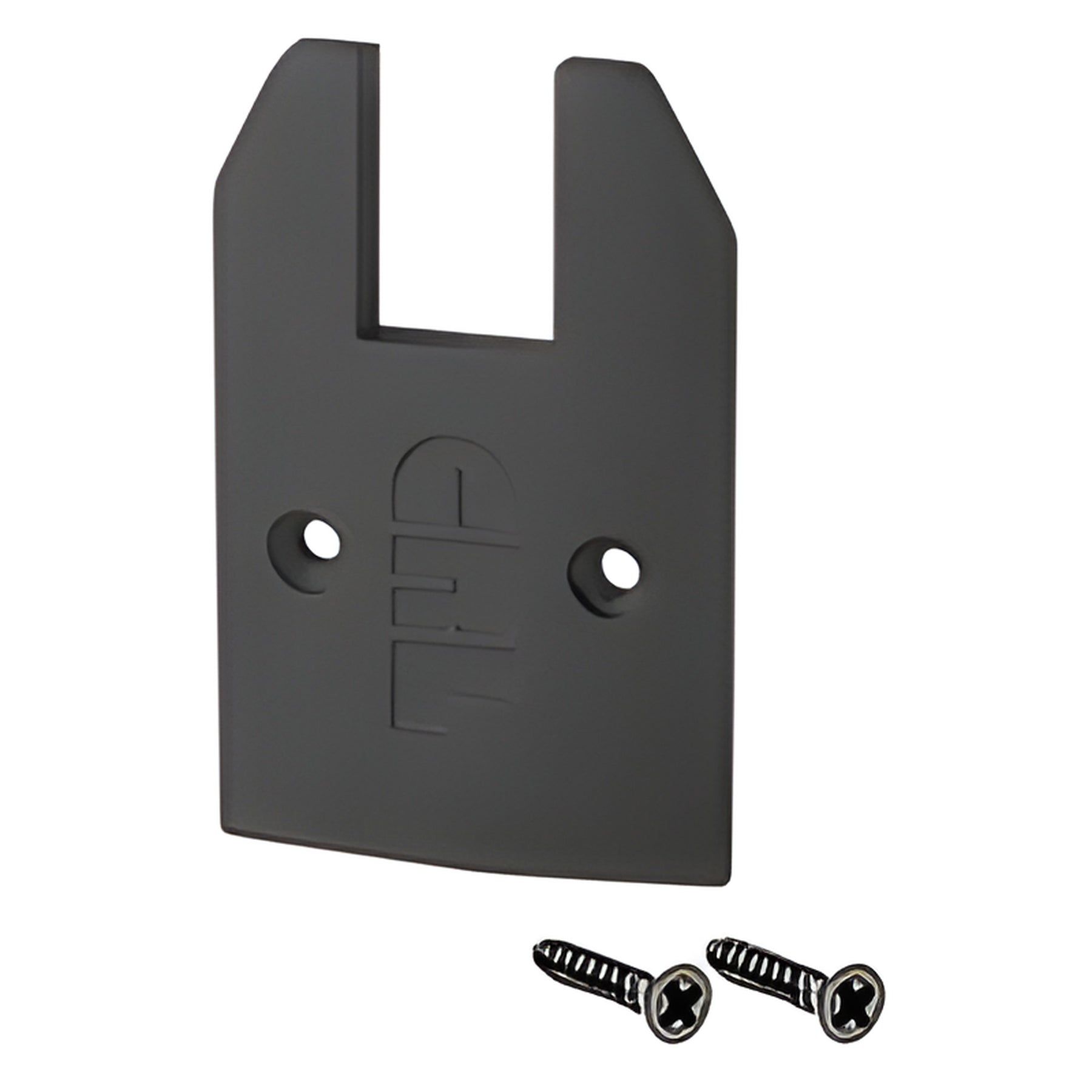 CRL Black Powder Coat Low Profile Tapered Sidelite Rail Cap with Screws