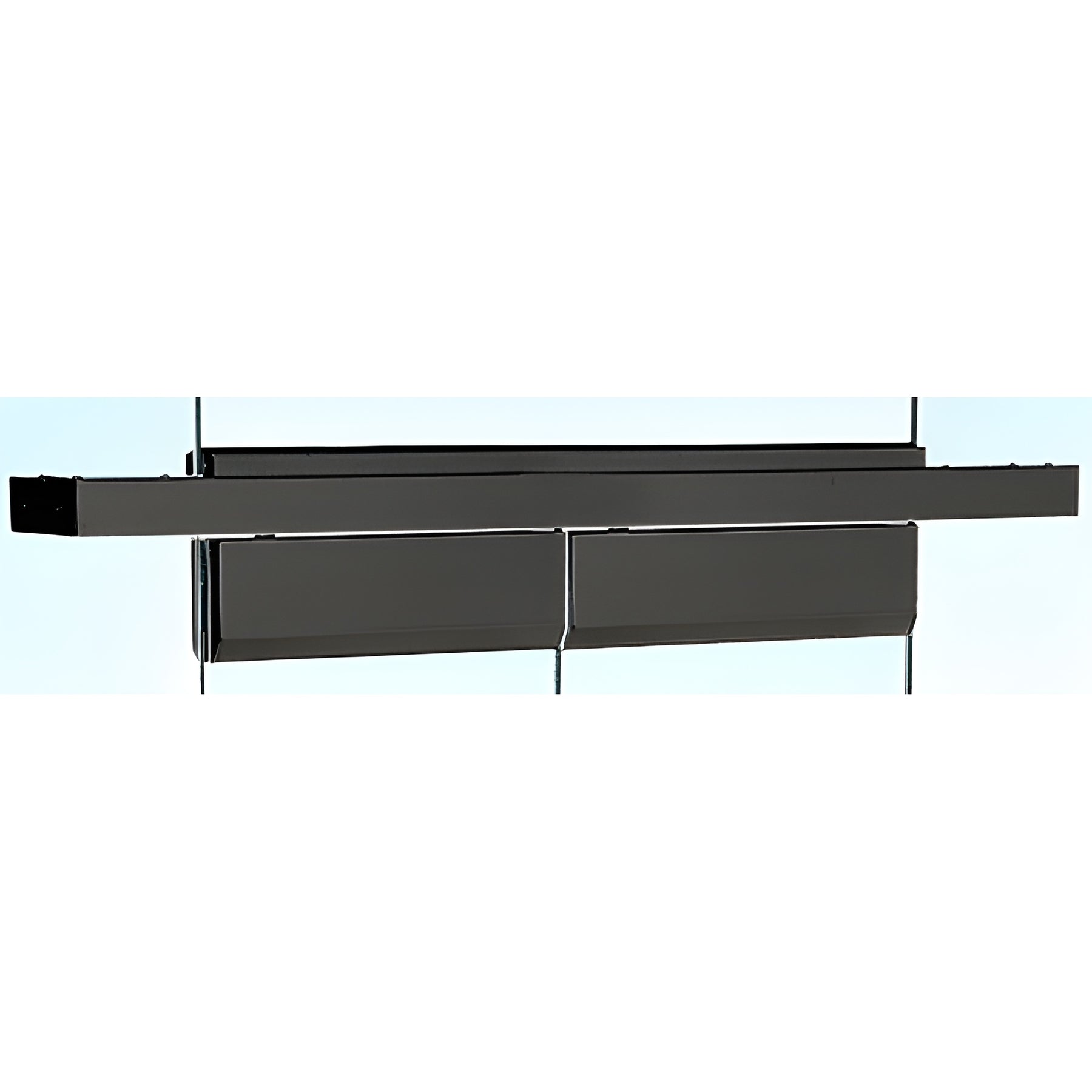 CRL Black Powder Coated 4-1/2" Custom Length Double Door Floating Header