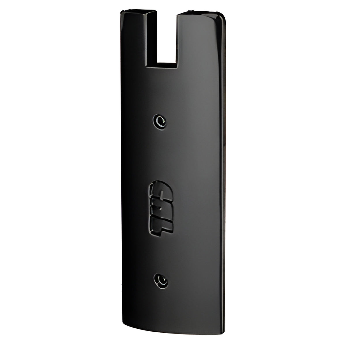 CRL Black Powder Coated End Cap for 6" Square 3/4" Glass Wedge-Lock® Door Rail