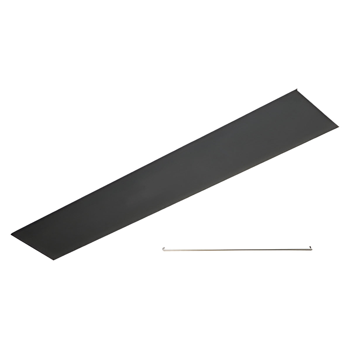 CRL Black Powder Coated Flat Snap-In Channel 240"