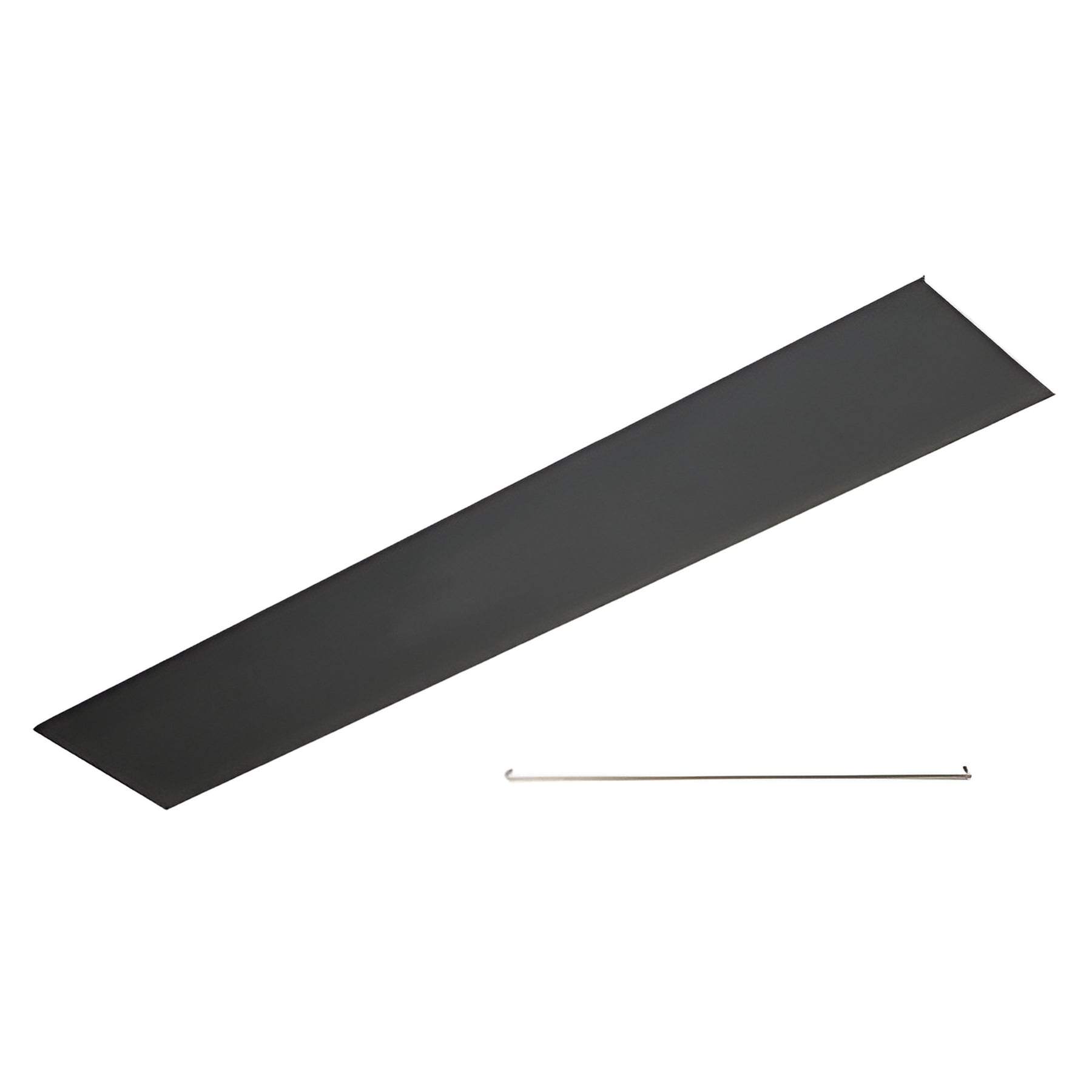 CRL Black Powder Coated Flat Snap-In Channel 240"