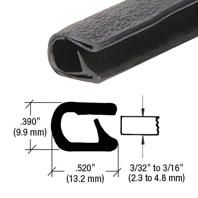CRL Black QuickEdge™ Standard Single Lip Trim