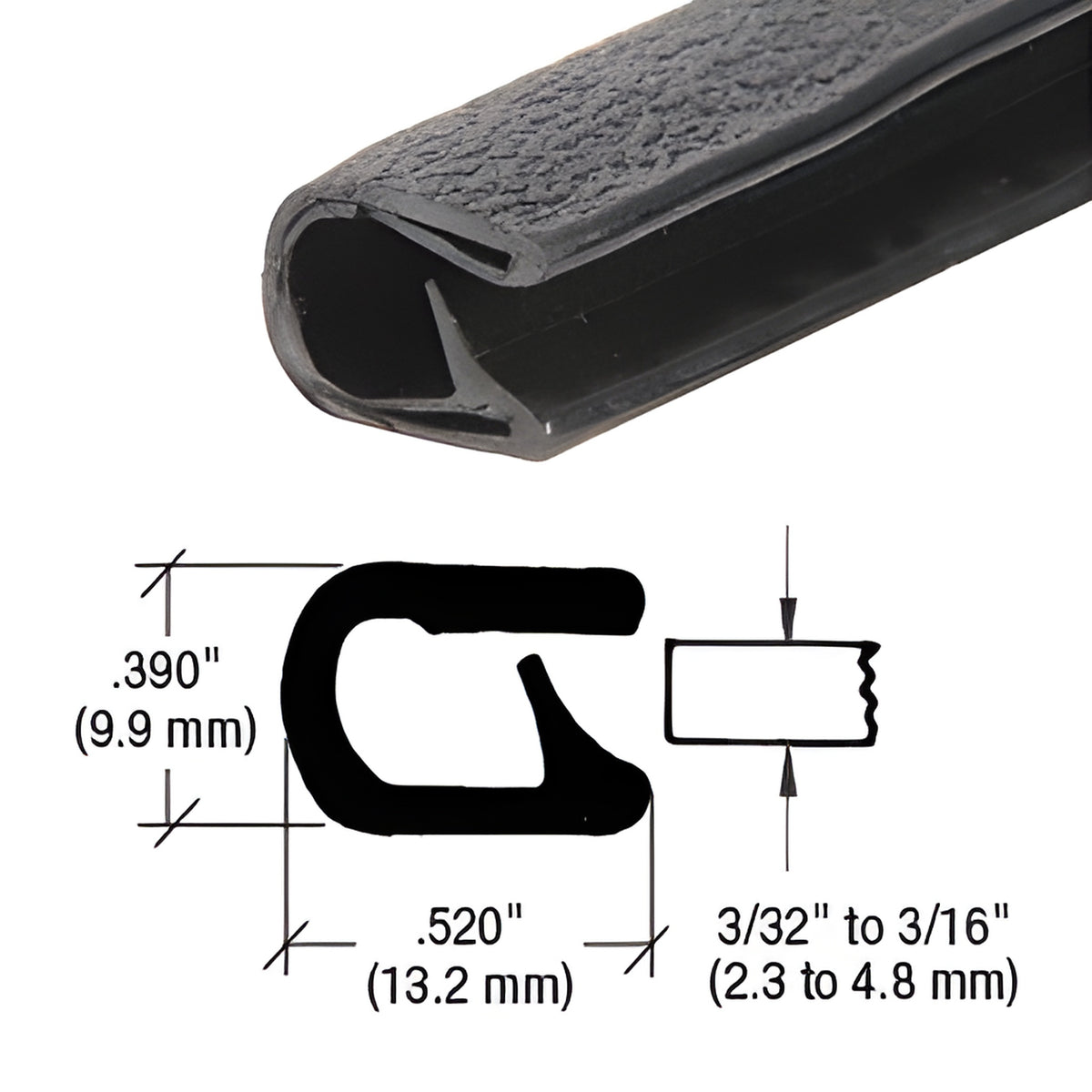 CRL Black QuickEdge™ Standard Single Lip Trim