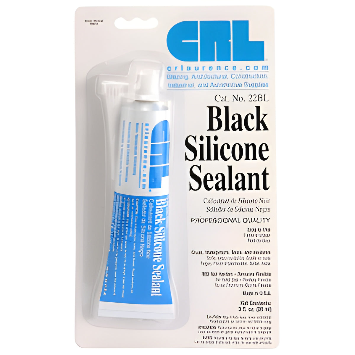 CRL Black Silicone Sealant 3 Fluid Ounce Squeeze Tube
