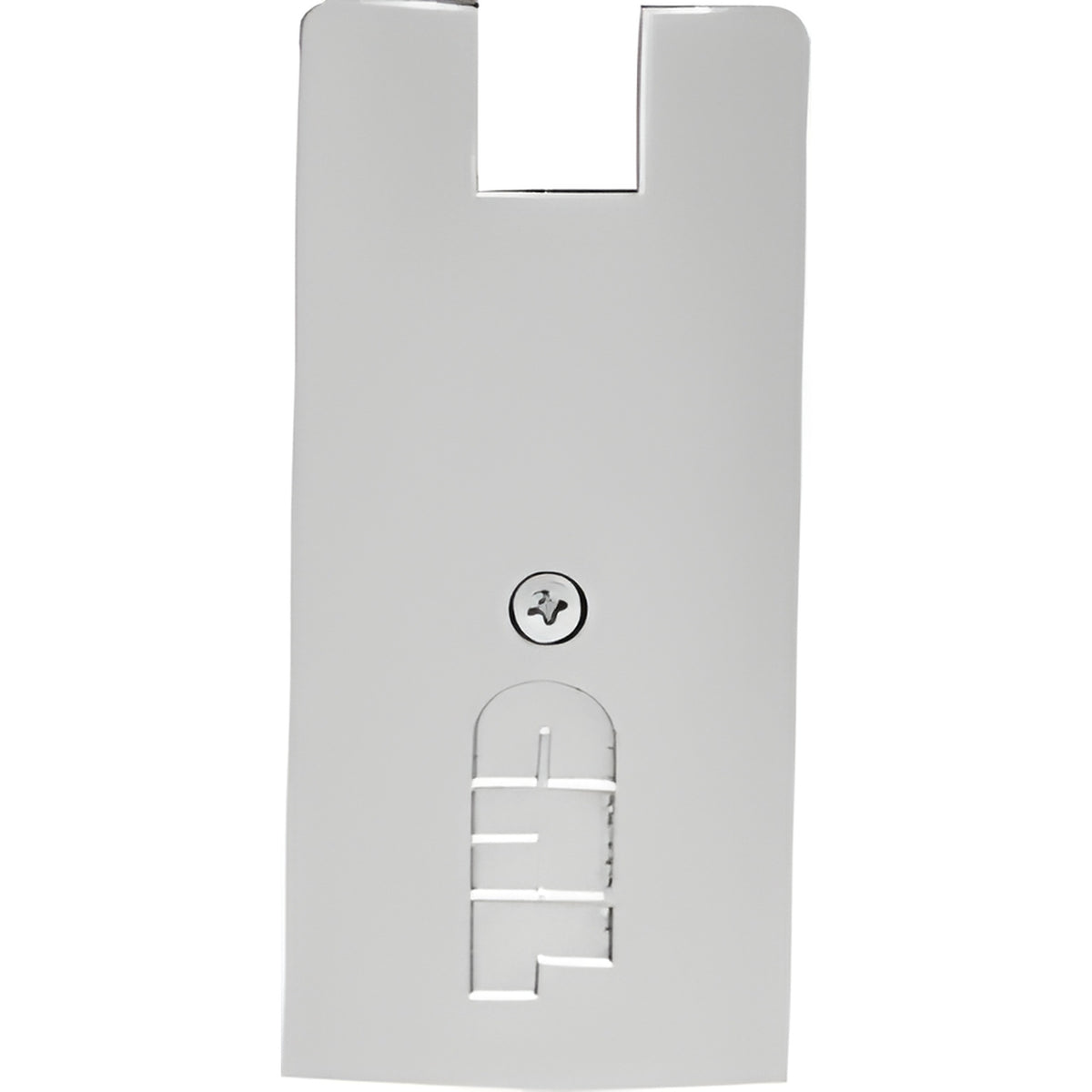 CRL Brite Brushed Anodized 4" Square End Cap for Sidelite Rails