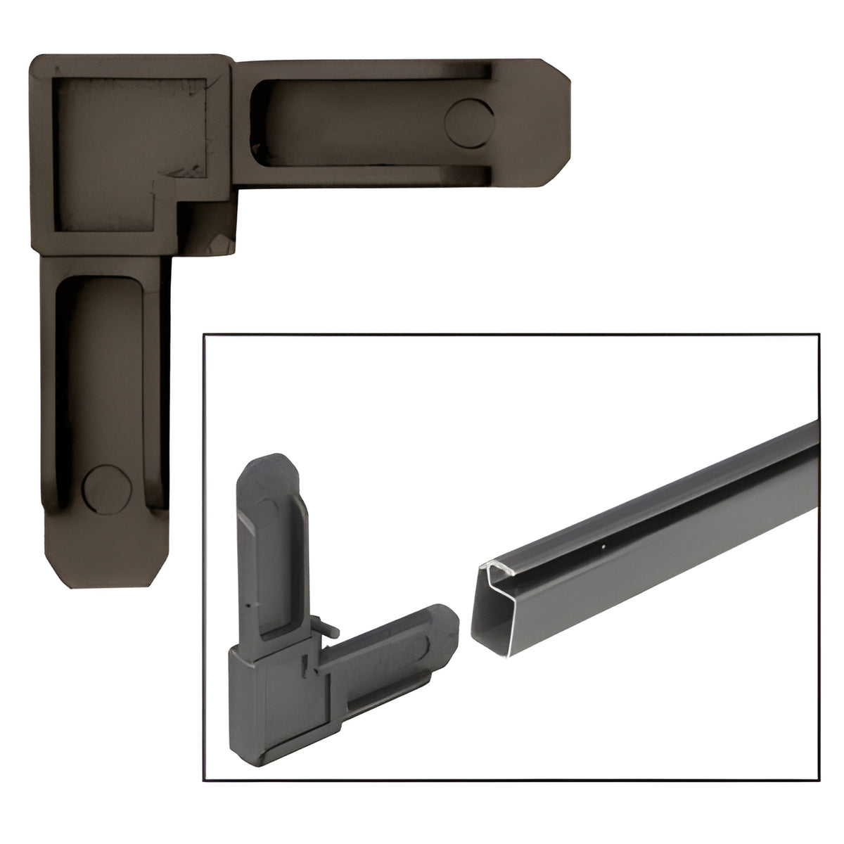 CRL Bronze 1/4" Square Cut Screen Frame Corners