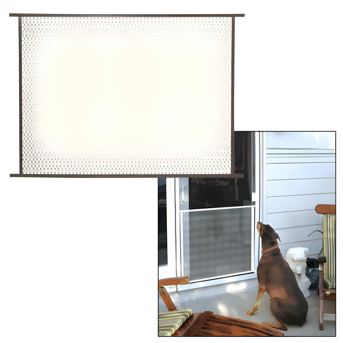 CRL Bronze 48" Sliding Screen Door Grille