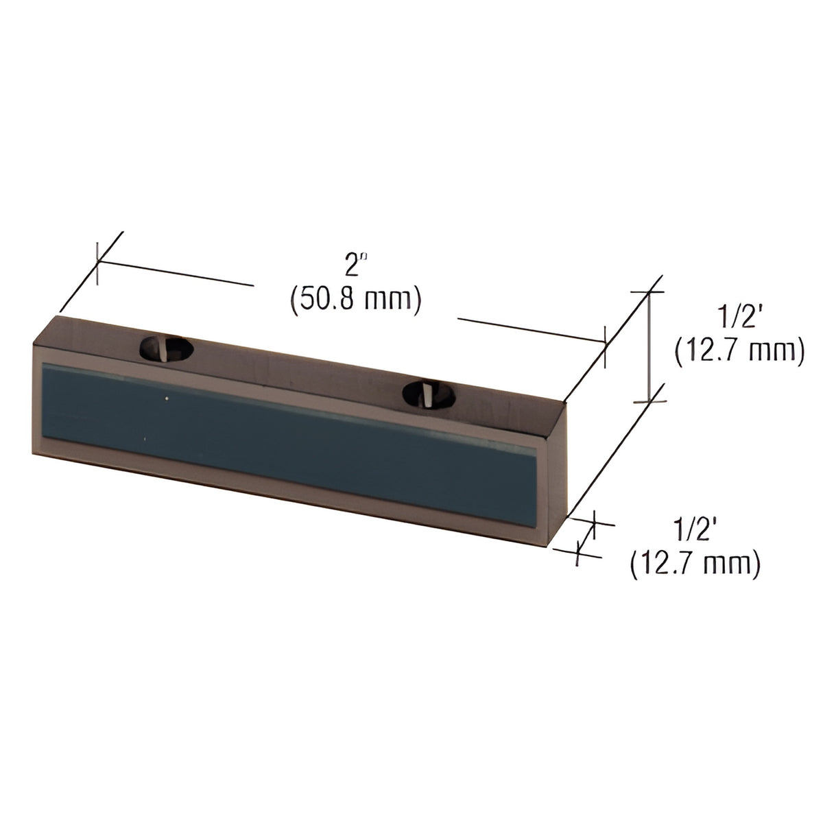 CRL Bronze Header Mounted Single Door Stop