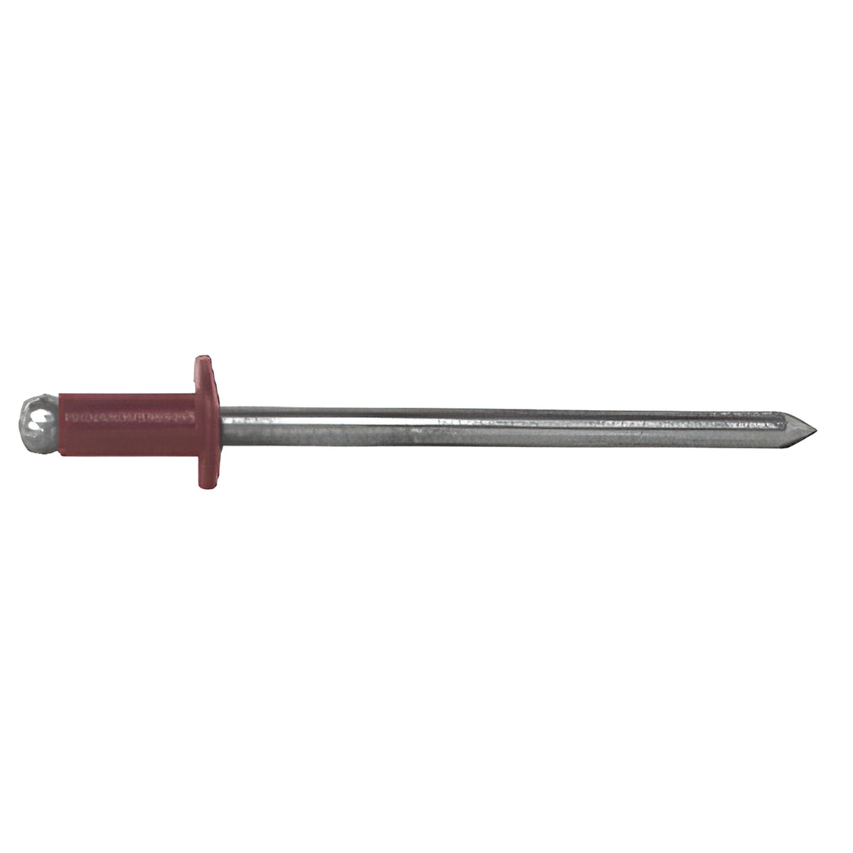 CRL Brown 1/8" Diameter, 3/16" to 1/4" Grip Range Aluminum Mandrel and Rivet - 1000 Pack