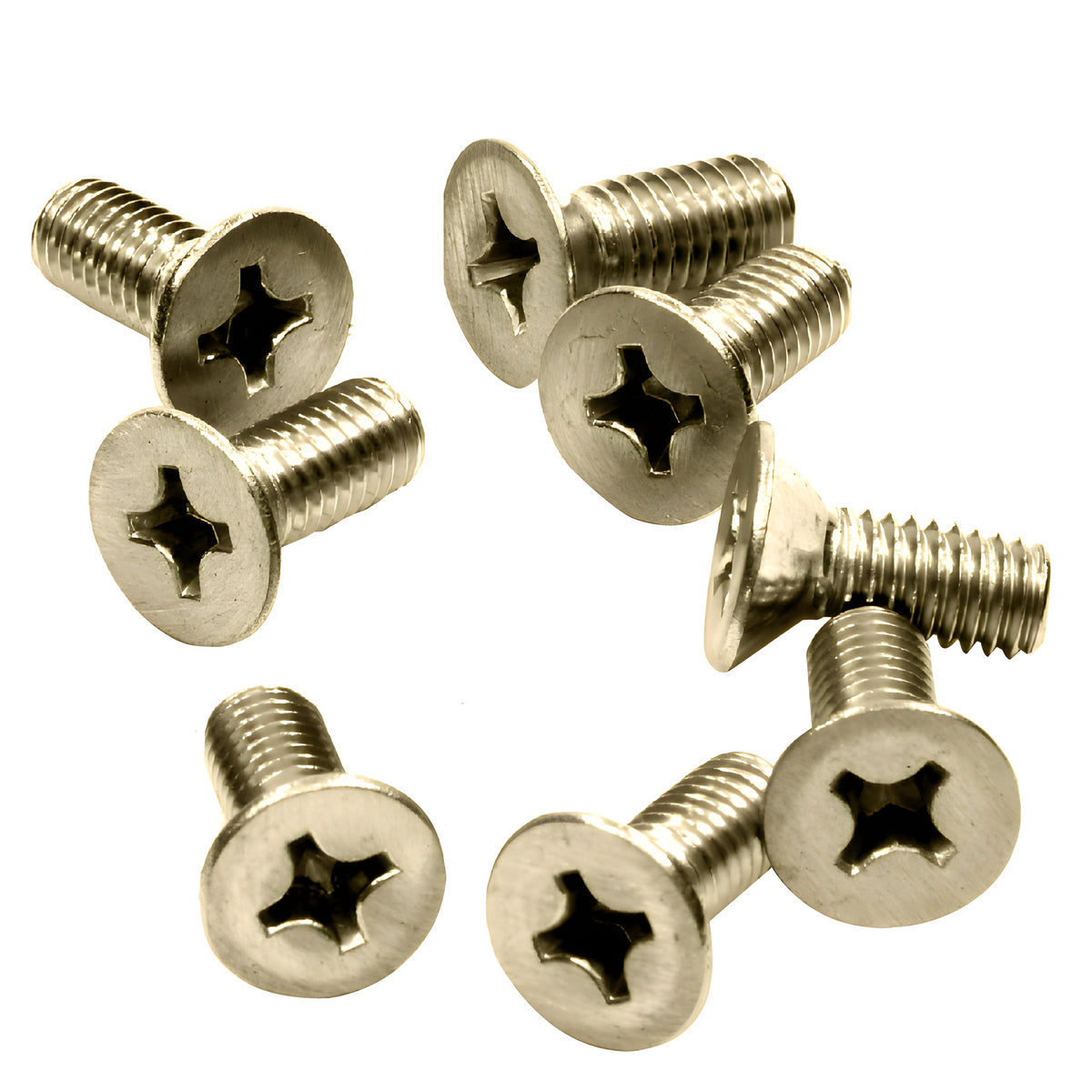 CRL Brushed Bronze 6 x 15 mm Cover Plate Flat Head Phillips Screws