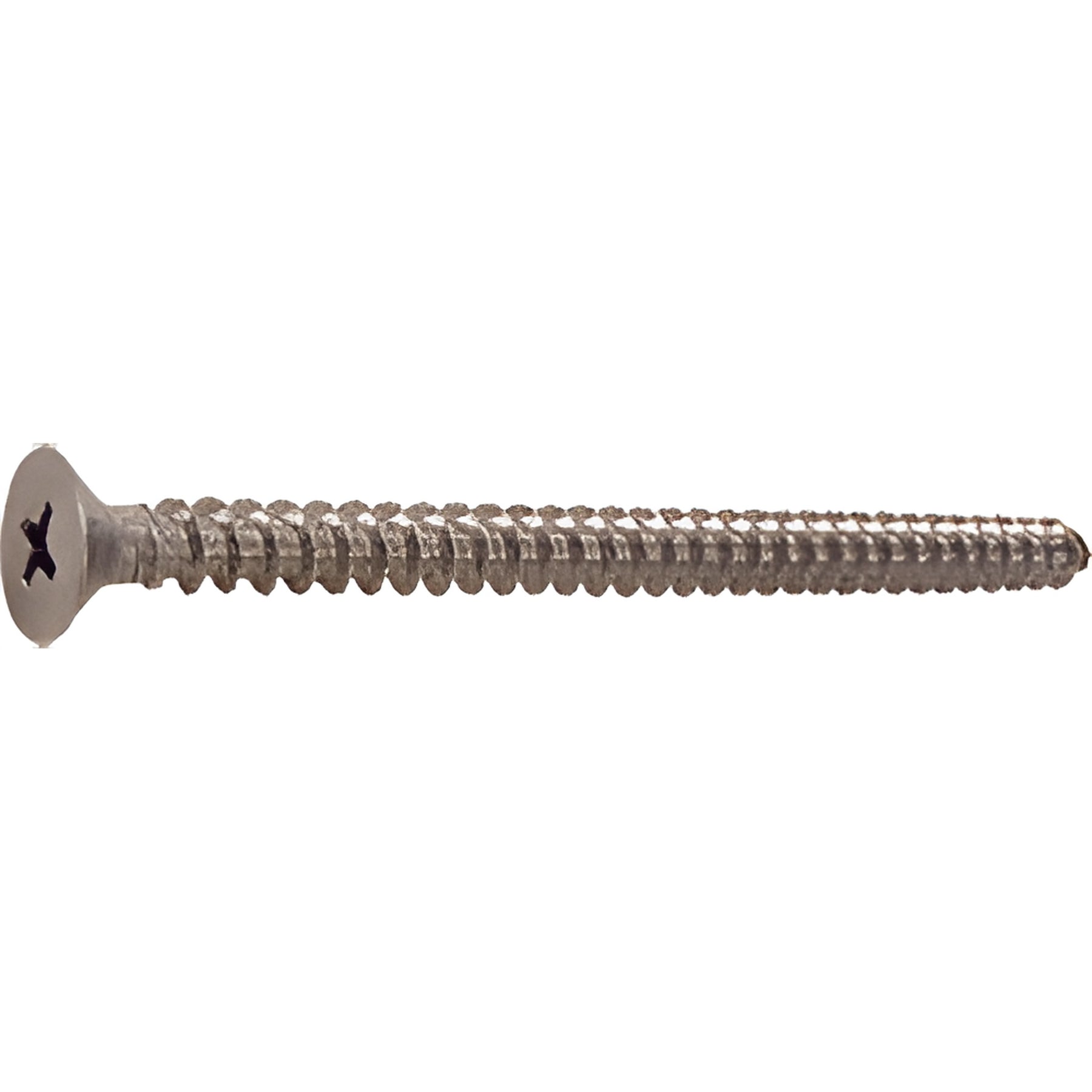 CRL Brushed Nickel 10 x 3" Wall Mounting Flat Head Phillips Sheet Metal Screws