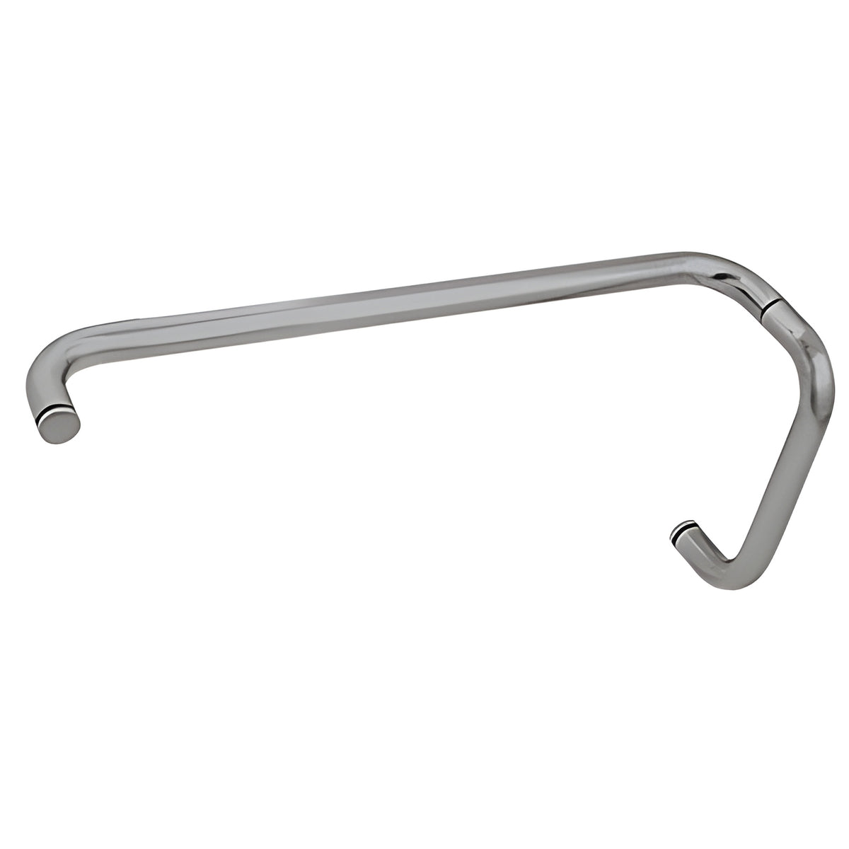 CRL Brushed Nickel 8" Pull Handle and 18" Towel Bar BM Series Combination Without Metal Washers