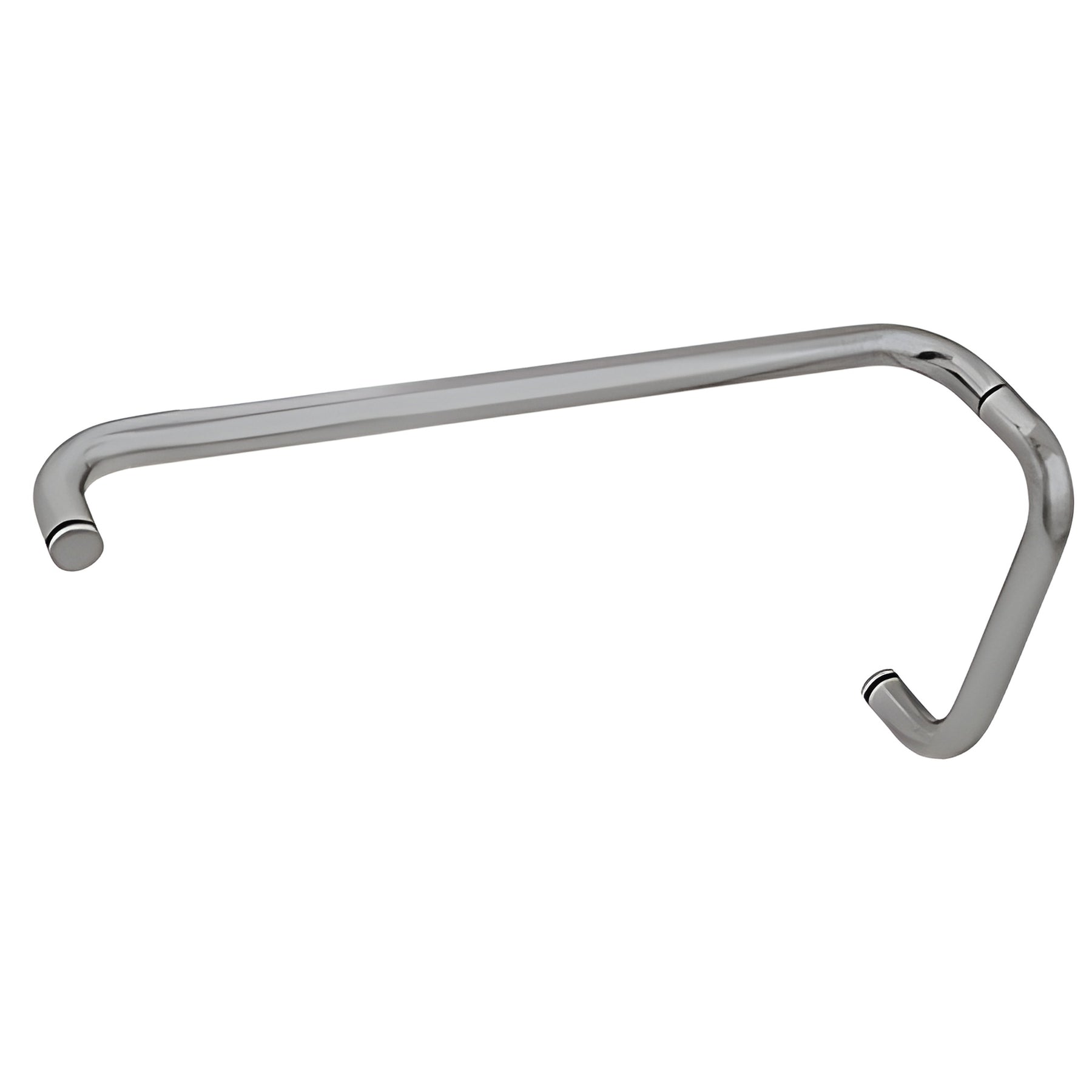 CRL Brushed Nickel 8" Pull Handle and 18" Towel Bar BM Series Combination Without Metal Washers