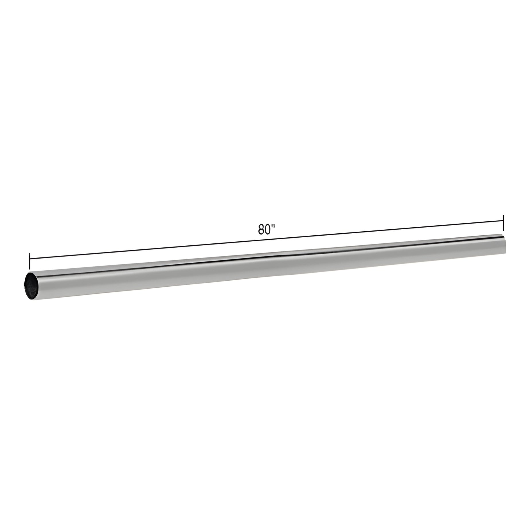 CRL Brushed Nickel 80" Support Bar Only
