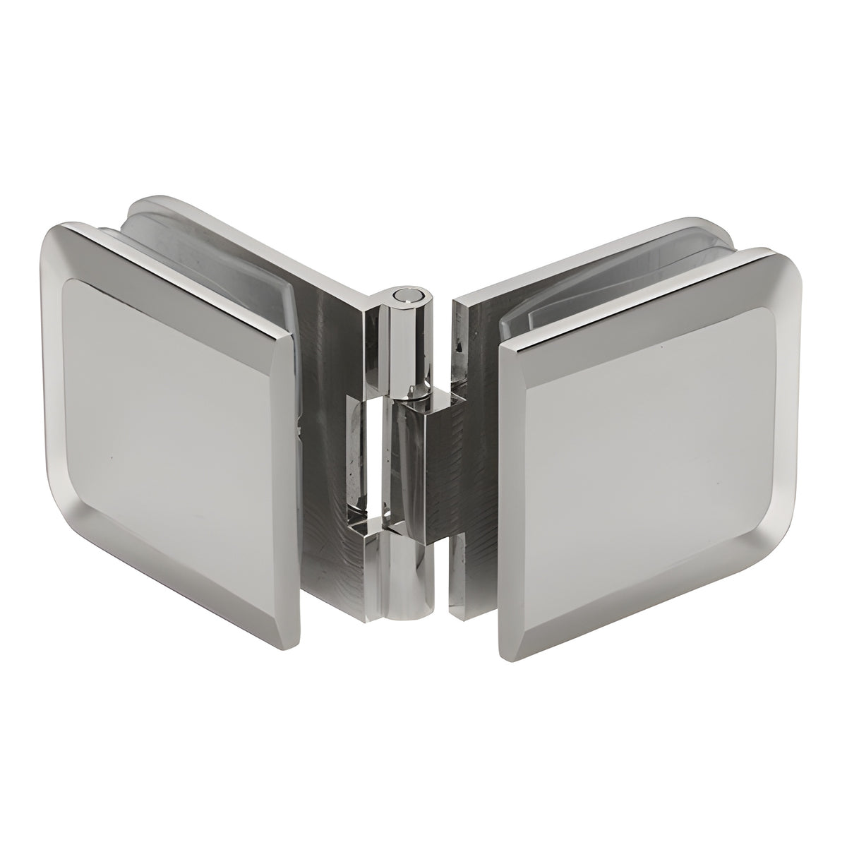 CRL Brushed Nickel Adjustable Beveled Glass-to-Glass Clamp