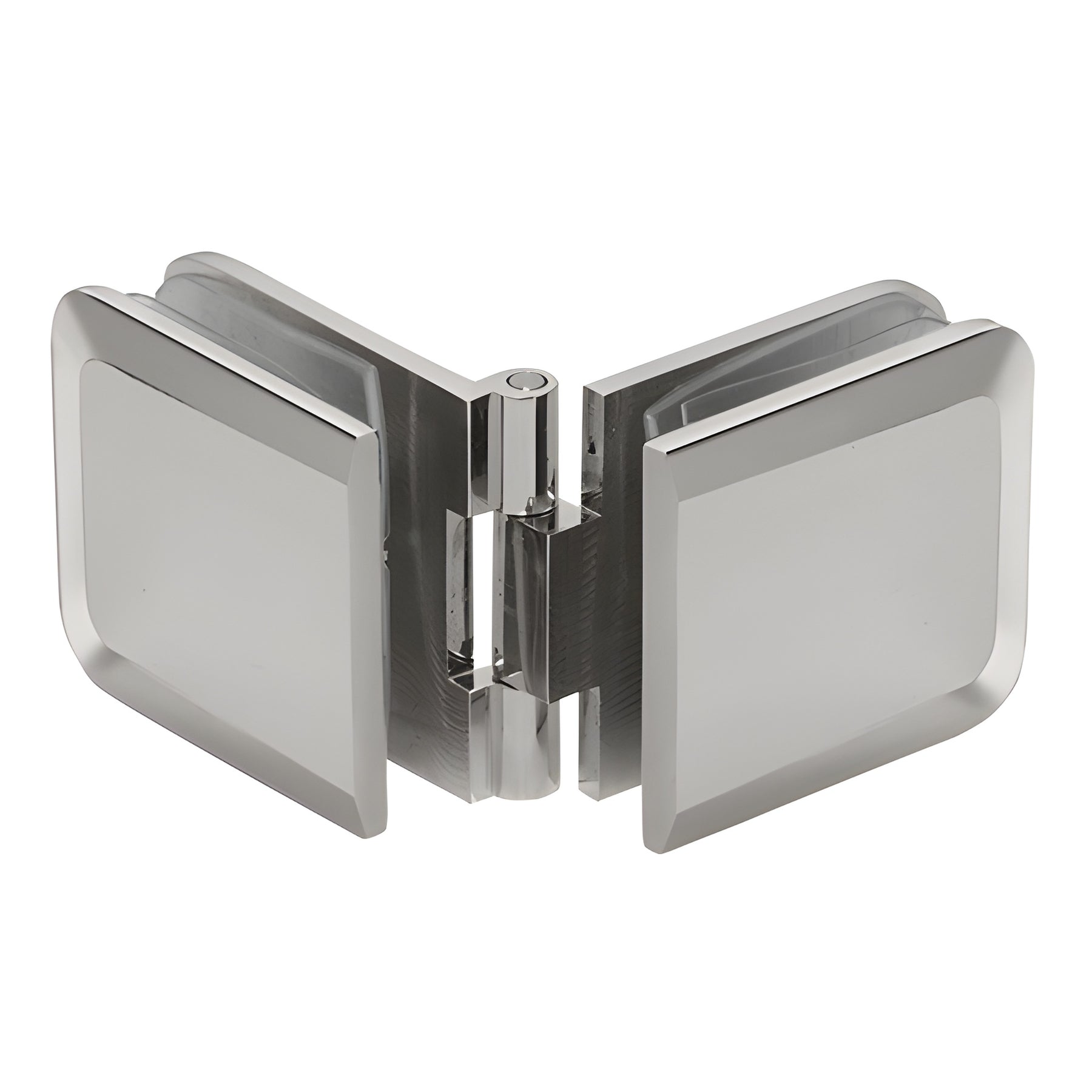 CRL Brushed Nickel Adjustable Beveled Glass-to-Glass Clamp