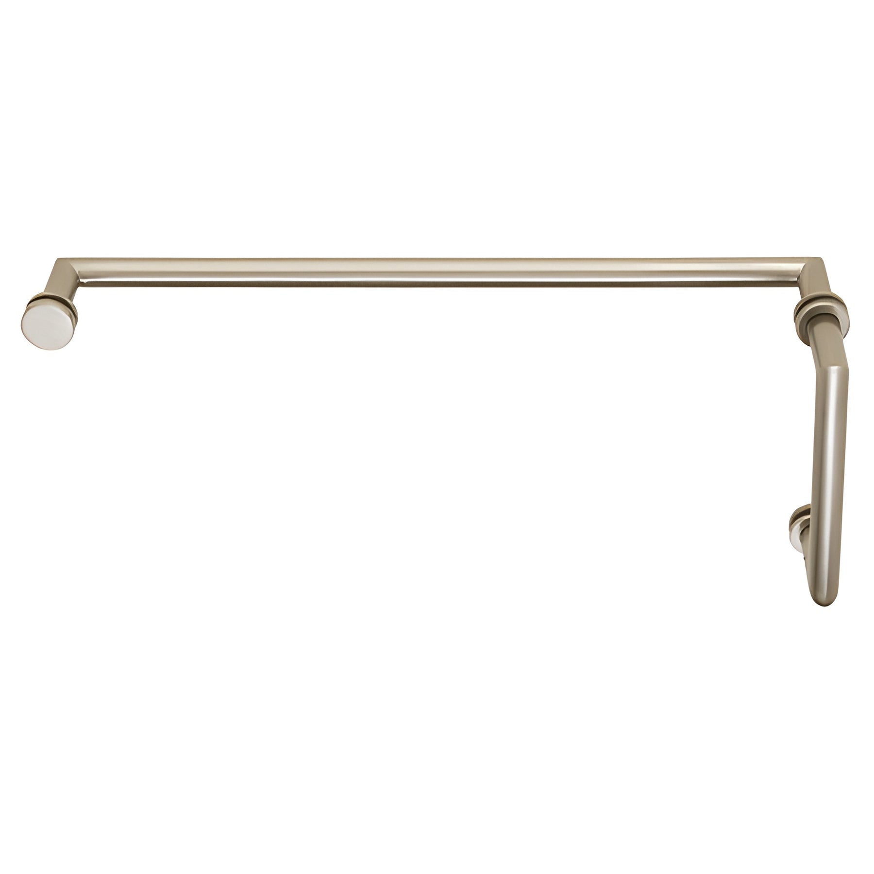 CRL Brushed Nickel MT Series Combination 8" Pull Handle 18" Towel Bar