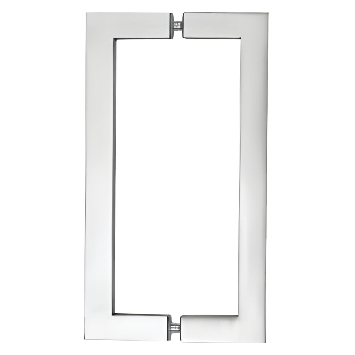 CRL Brushed Stainless 10" Glass Mounted Square Tube Style Back-to-Back Pull Handle